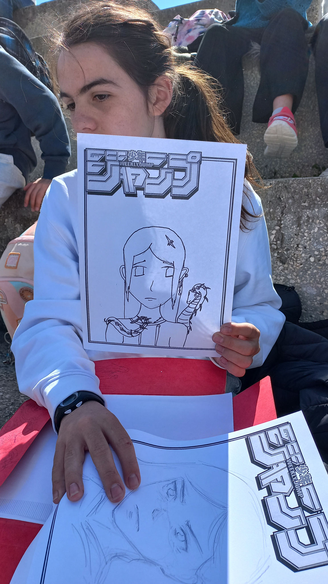 Pendant l'atelier dessin