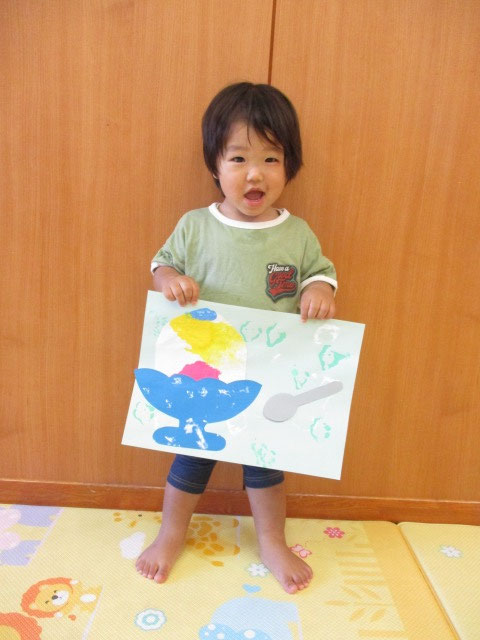 かき氷の完成☆