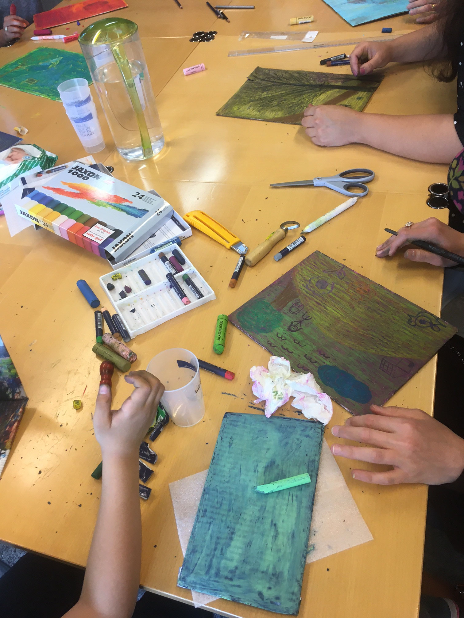 Atelier pastels gras