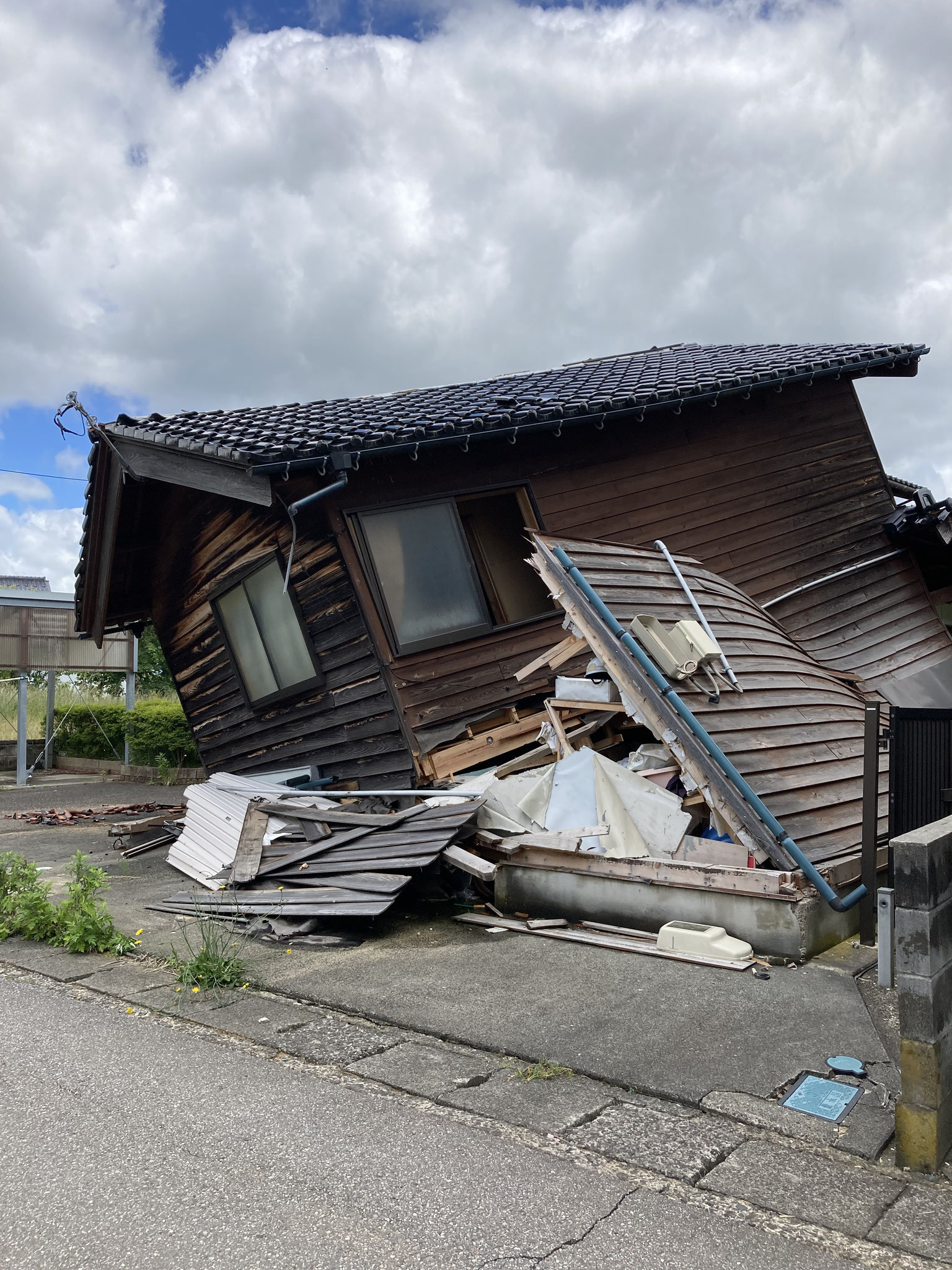 穴水町にて
