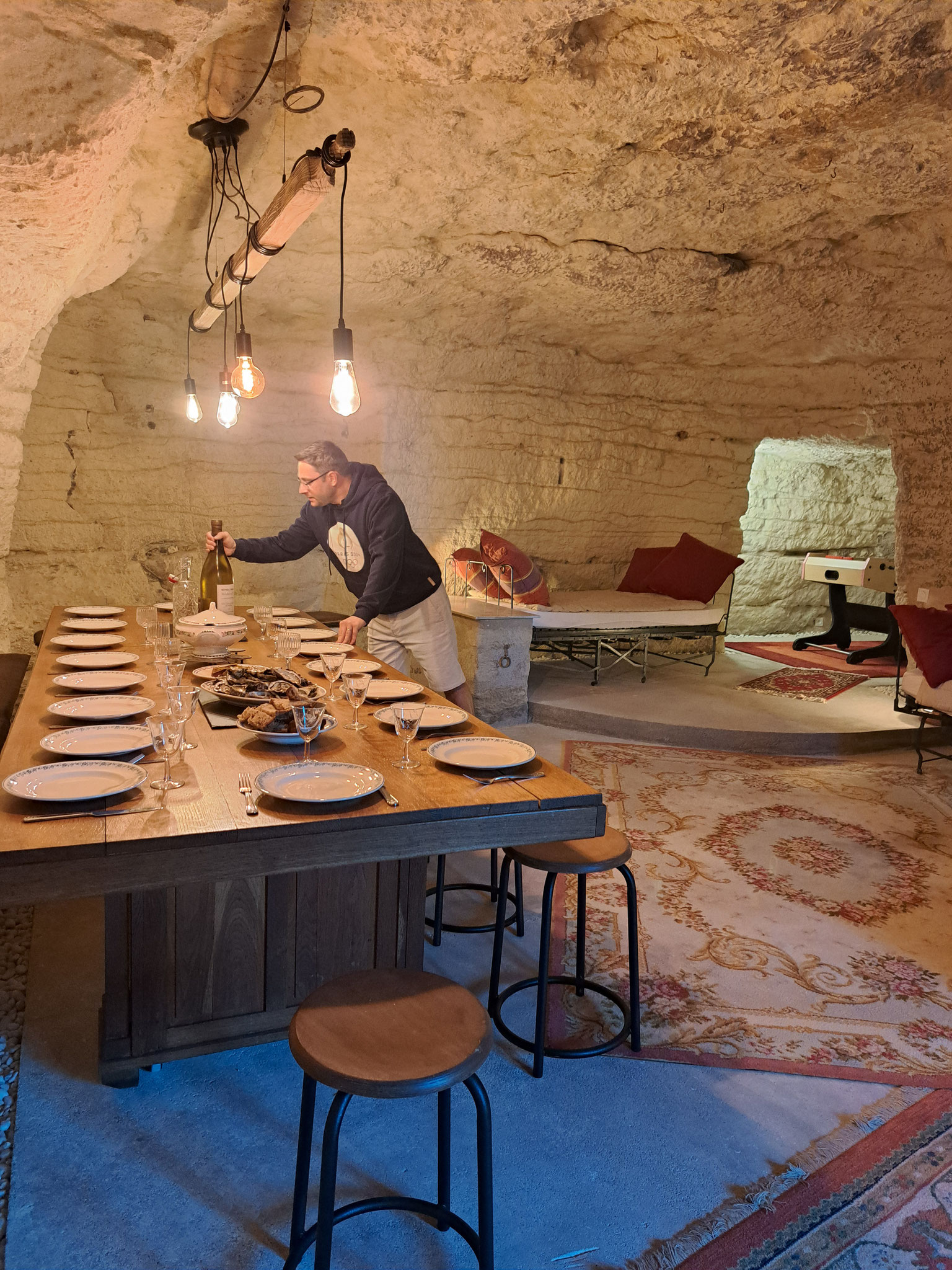 The troglodyte living-room
