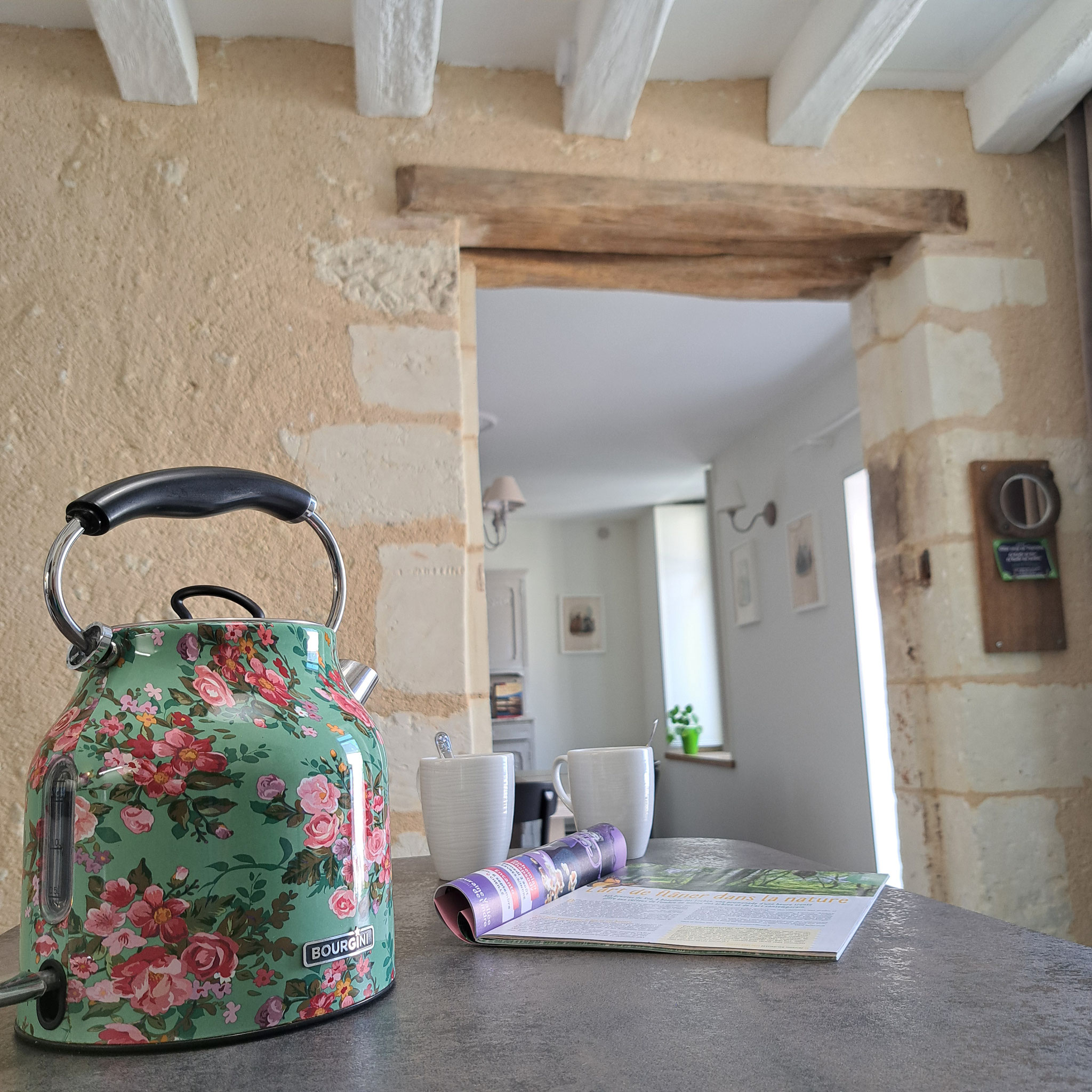 Beams and stone walls