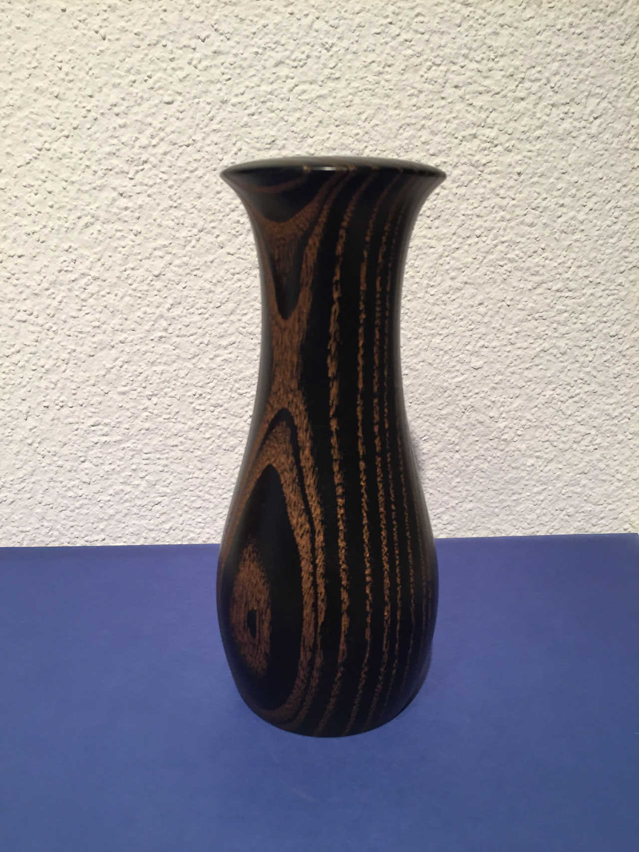 Esche, Schwarz - Bronce, h= 150 mm, d= 64 mm (hergestelt bei drechselkurse.ch)