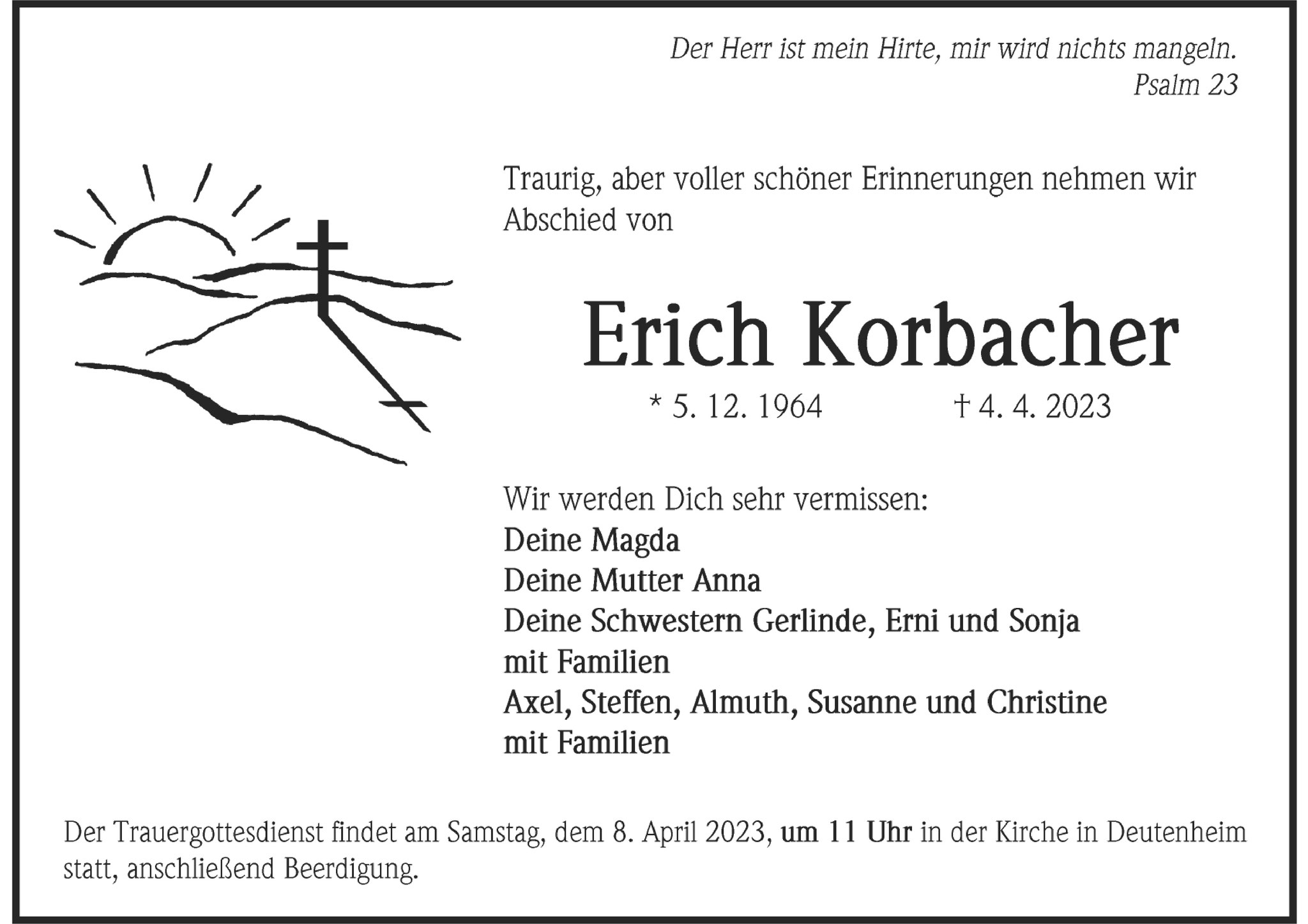 Traueranzeige
