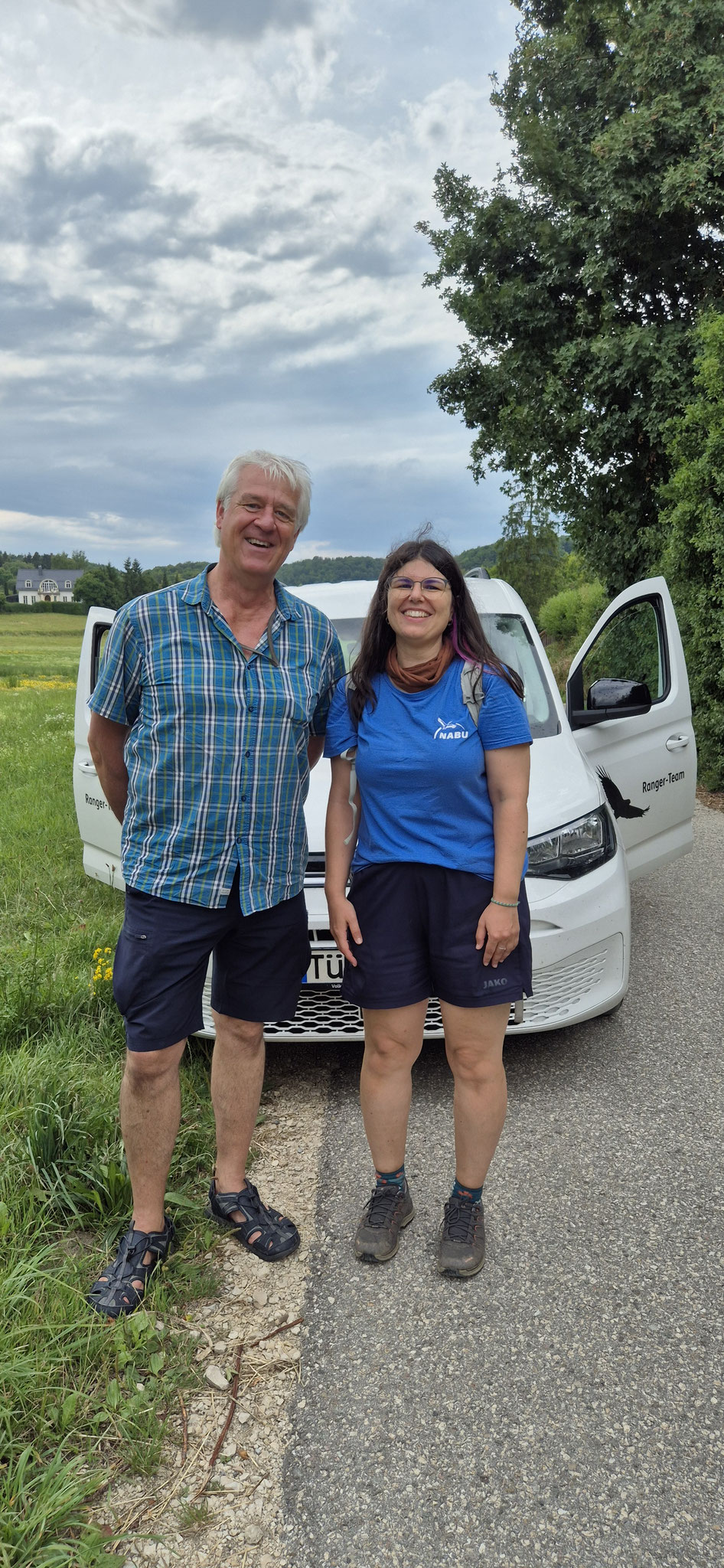 Hans Offenwanger und Tamara Ayoub. - Foto: NABU/J. Flohr
