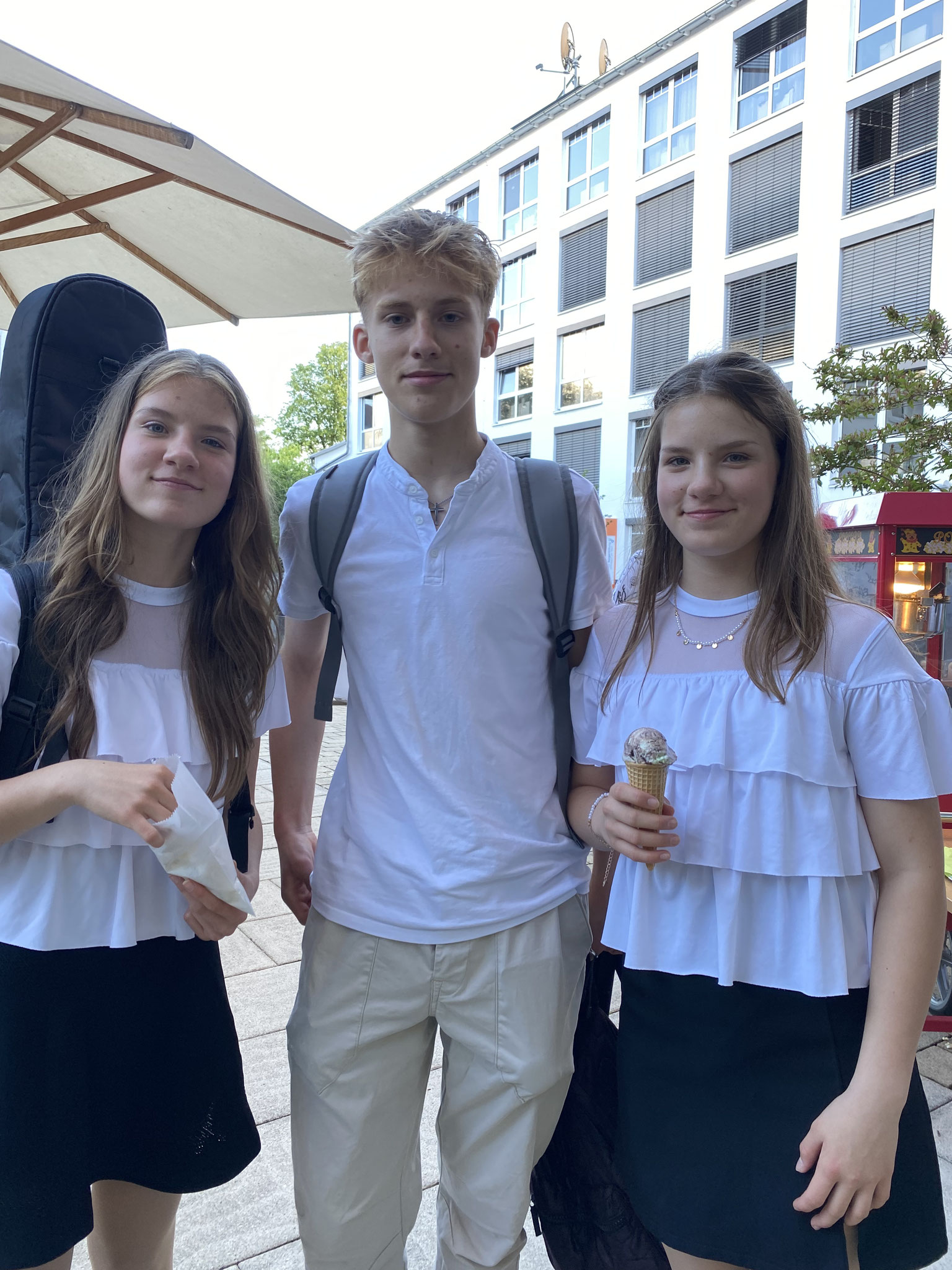 Ana, Maria und Gabriel Bondari - alle musikalisch begabt.