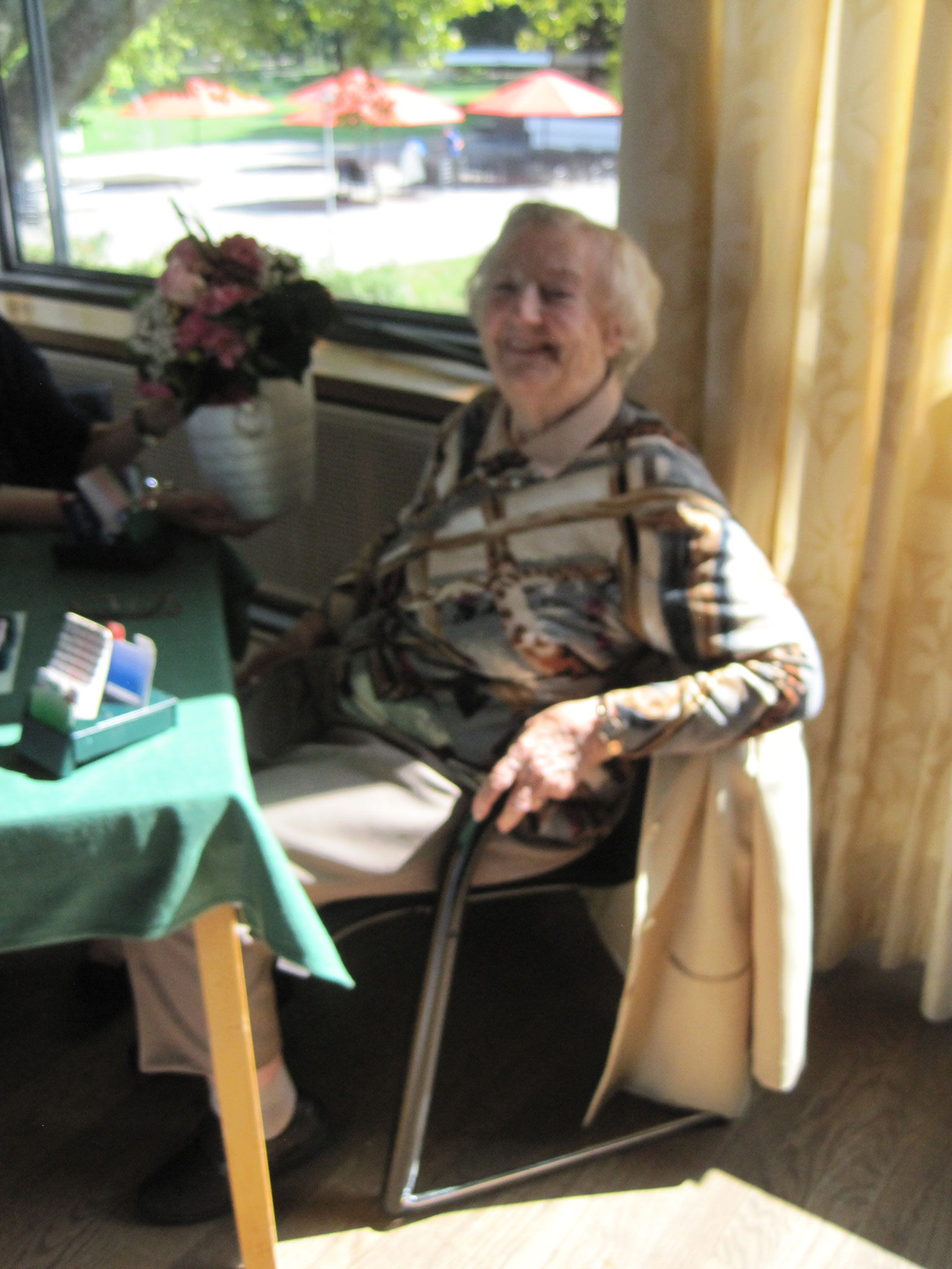 Unser "Geburtstagskind" Frau Kuczynski spielte mit 95 Jahren auch mit.