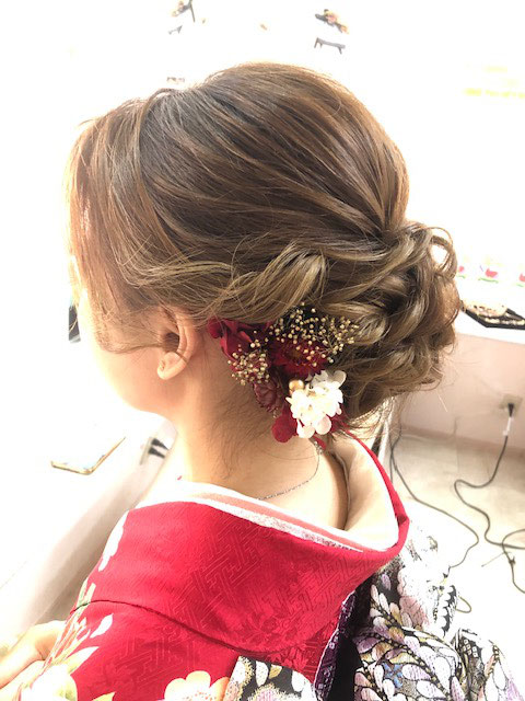 着物ヘアアレンジ