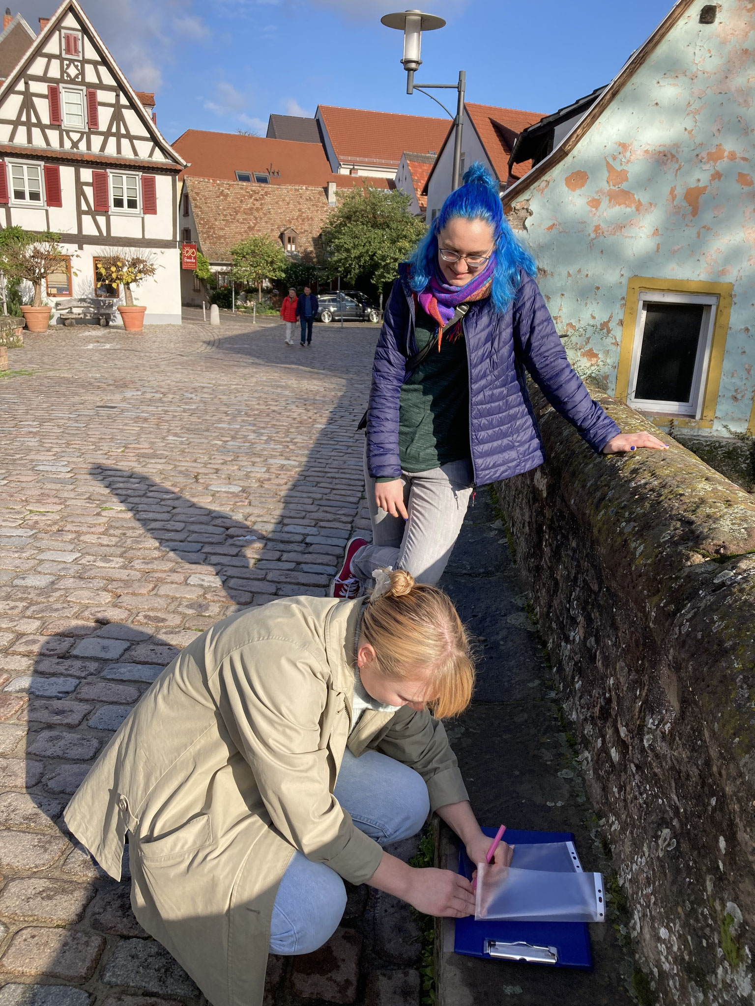 motivierte PIN´s bei der Stadtführung