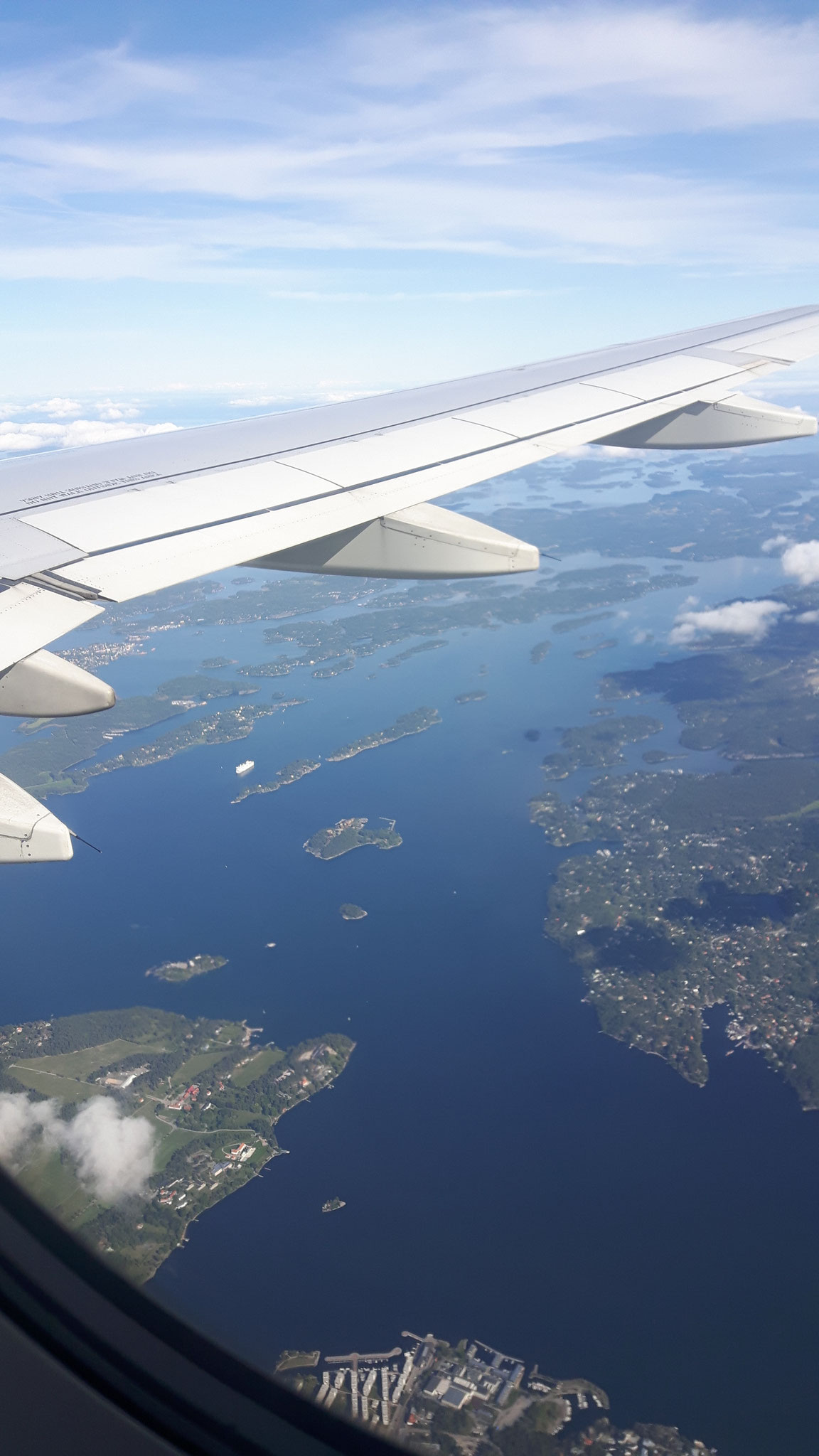 Anflug auf den Stockholmer Schärengarten