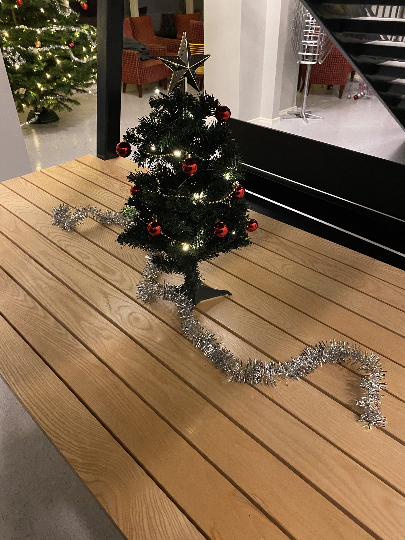 Weihnachtsdekoration im St. Paul Gymnas