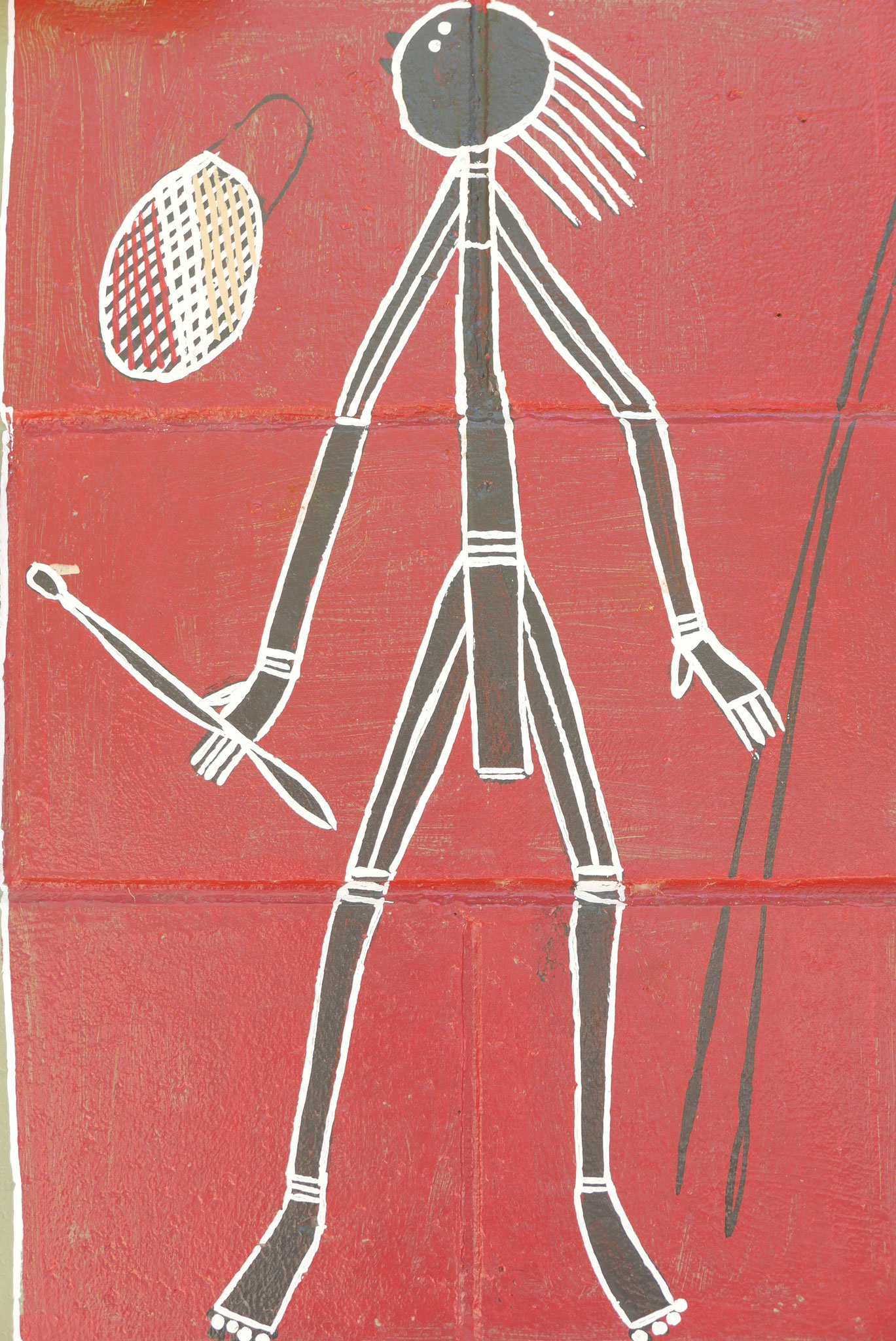 WC Herren Zeichen nach Aboriginal Art