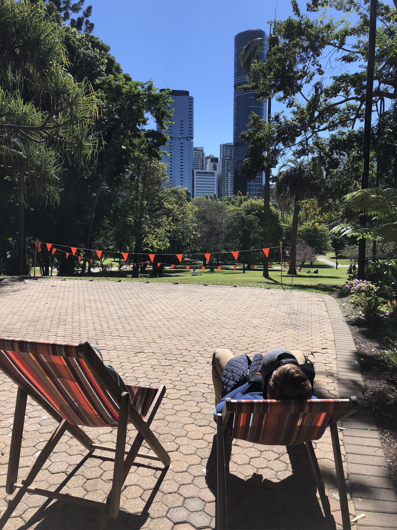 Kurze Verschnaufspause im City Botanic Garden