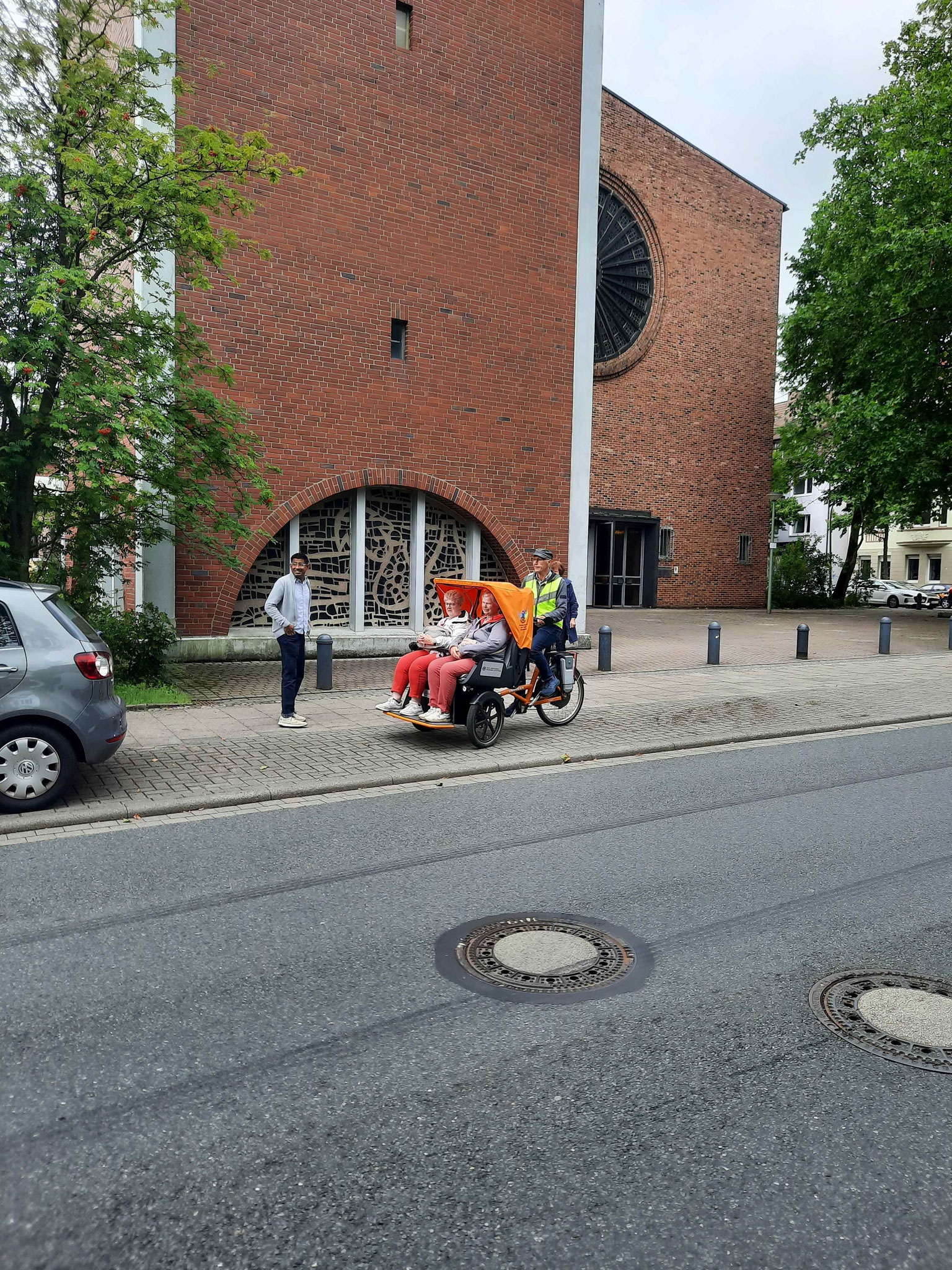 Rikschafahren im Sommercafé