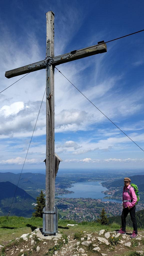 Setzberg-Gipfel mit Blick auf den Tegernsee