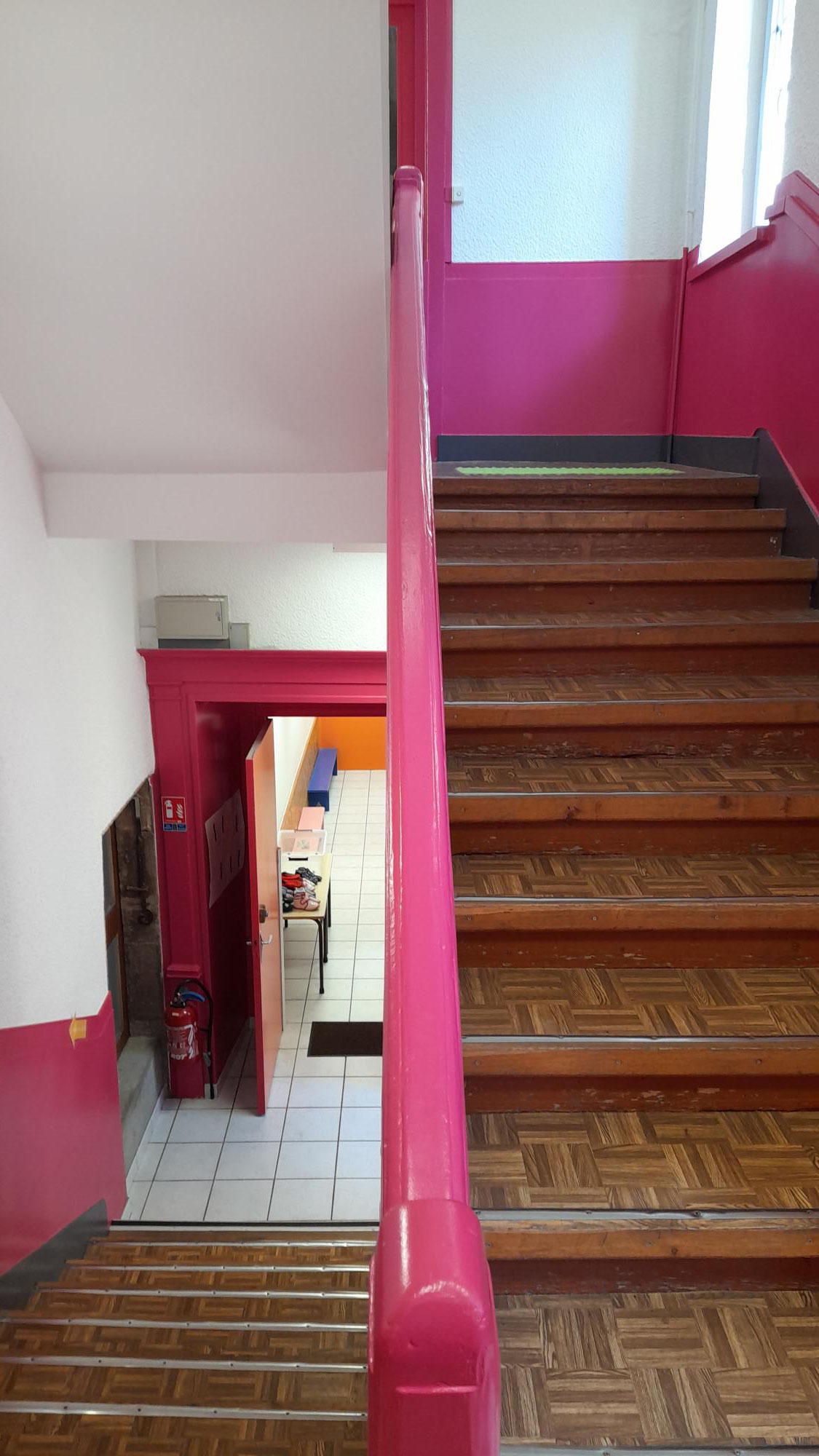 escaliers de l'école