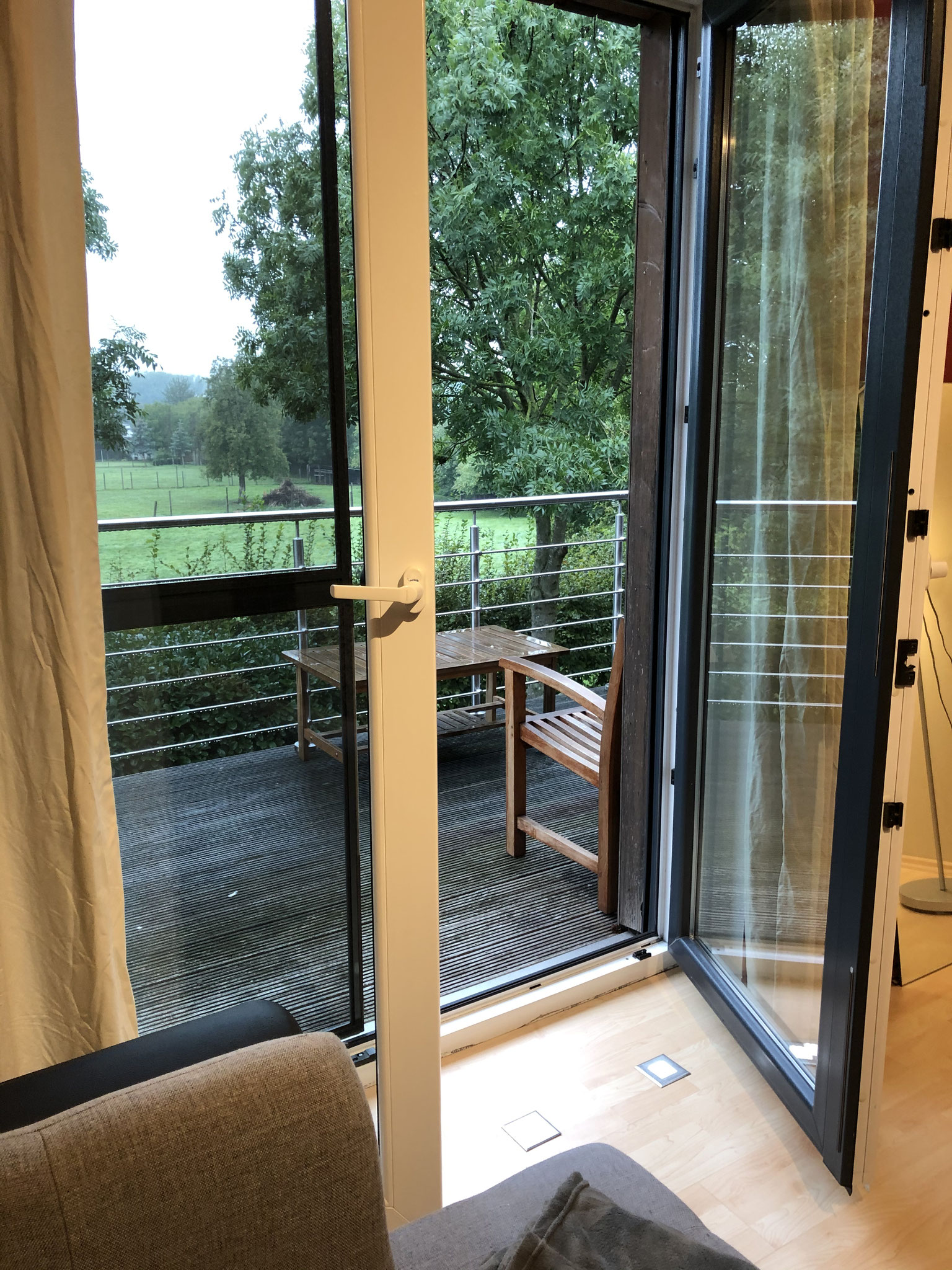Blick auf den Balkon