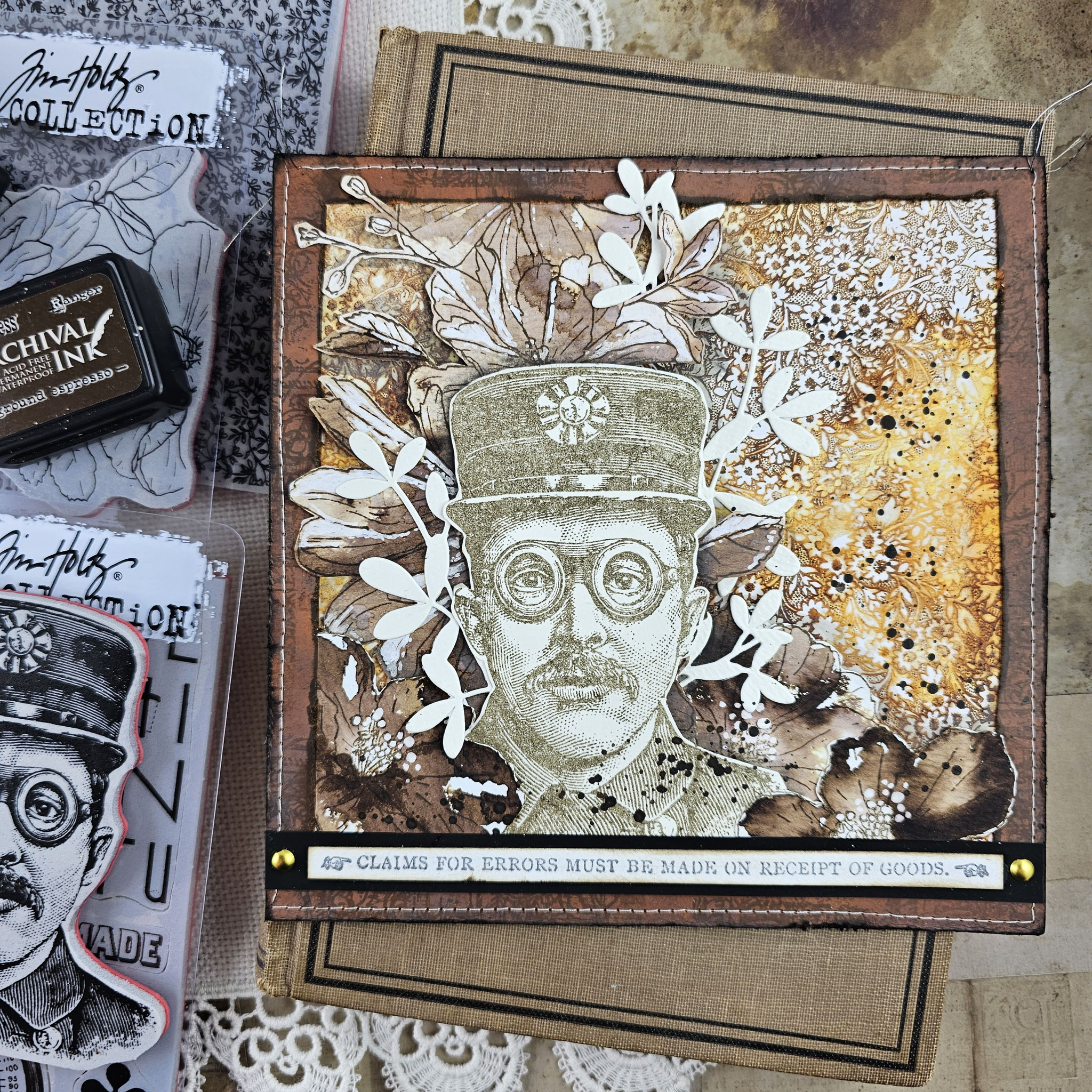TIM HOLTZ & STAMPERS ANONYMOUS 2023 LUISE HEINZL JUNK JOURNAL ART