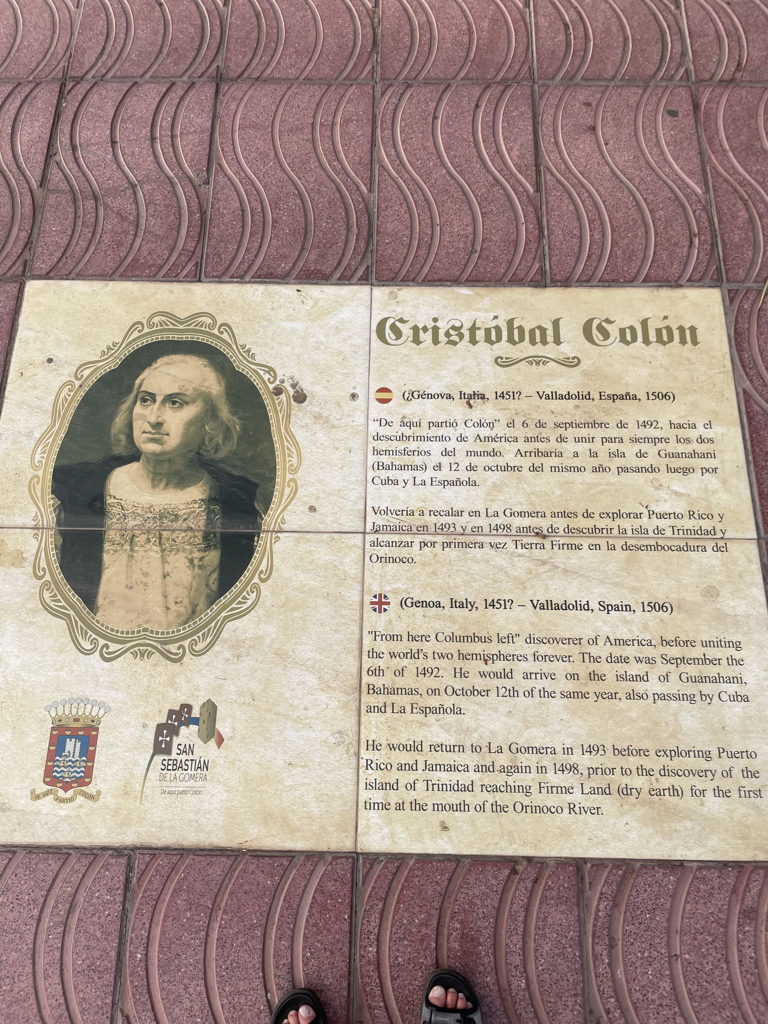 Kolumbus war auch hier im Hafen um sich zu proviantieren vor der Reise nach Amerika