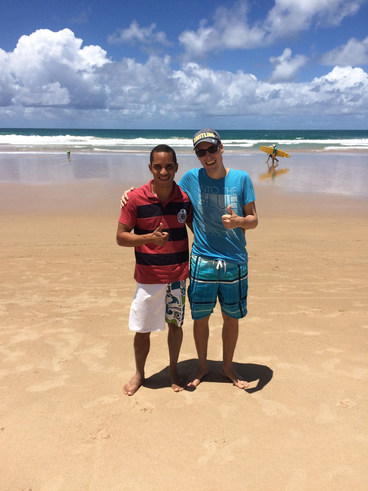 Ausflug ans Meer mit dem Studenten David aus Brasilien