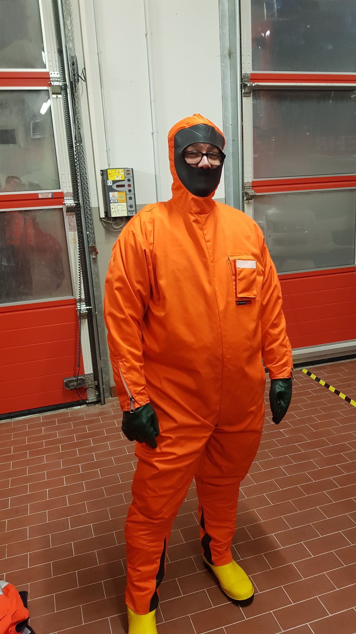 Patrick Dube beim Dekon Dienst am 13.11.2019.