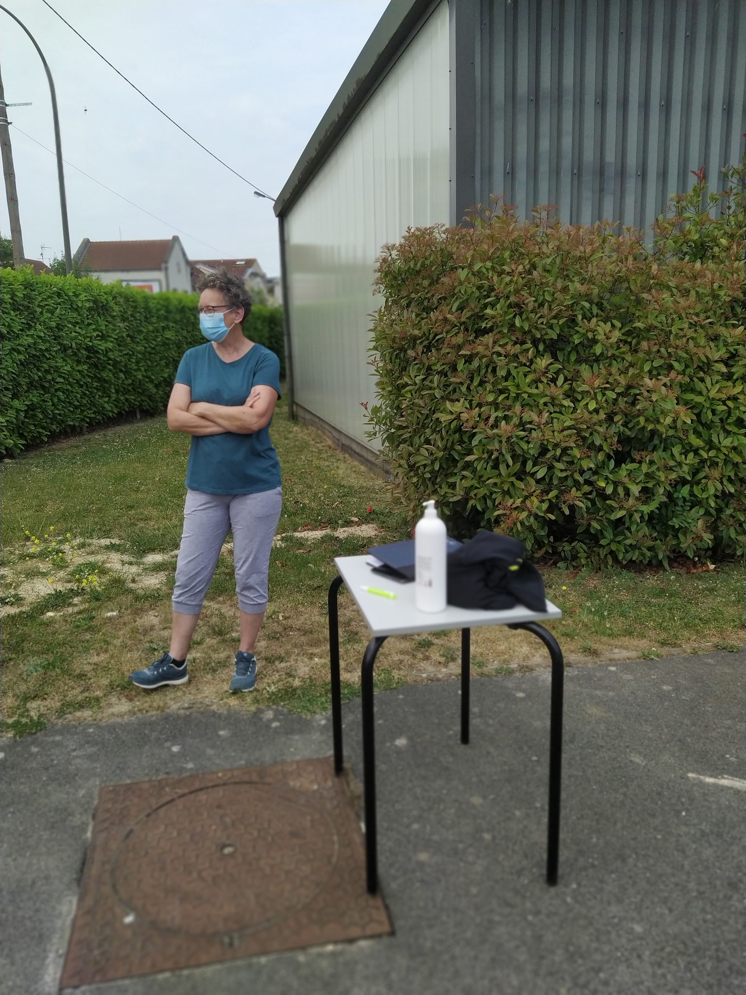 Marie-Paule à la gestion des entrées !