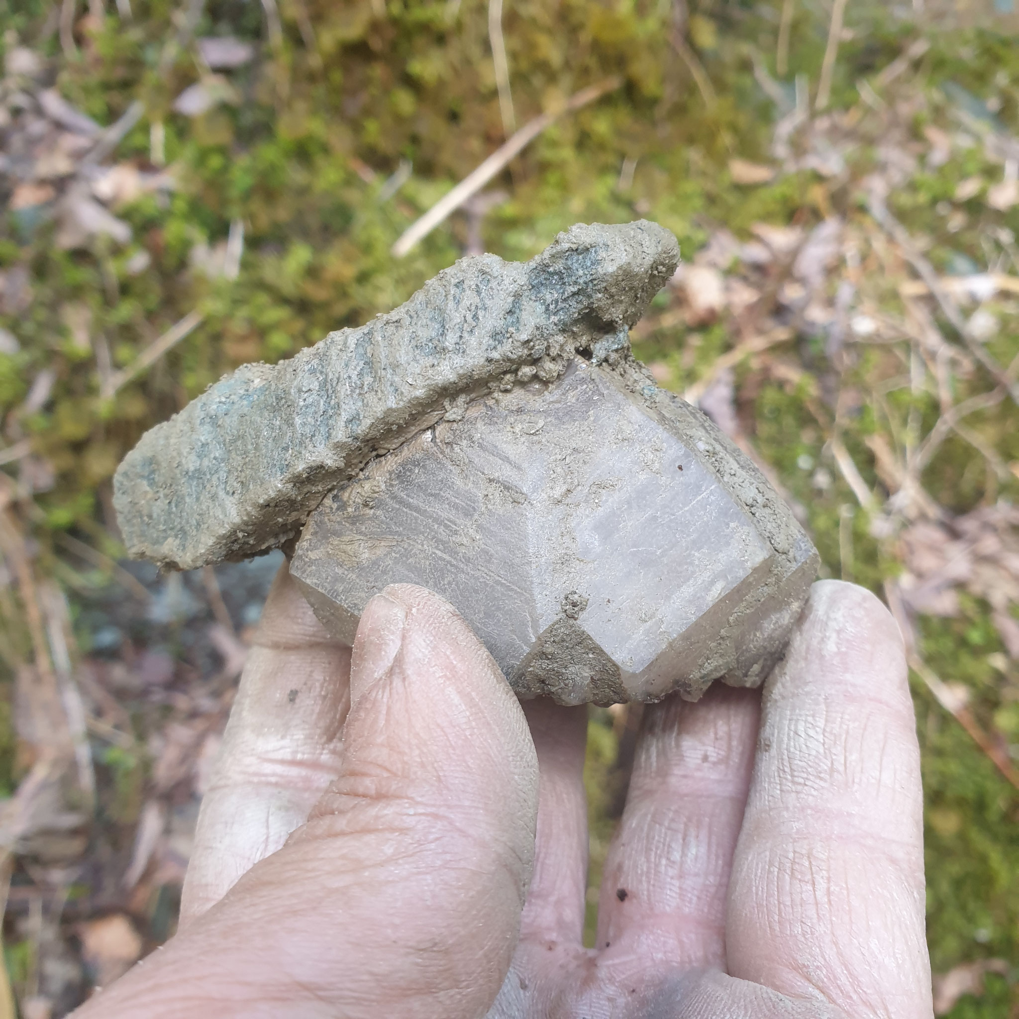 ...specimen with Calcite, Rock Crystal and Albite...