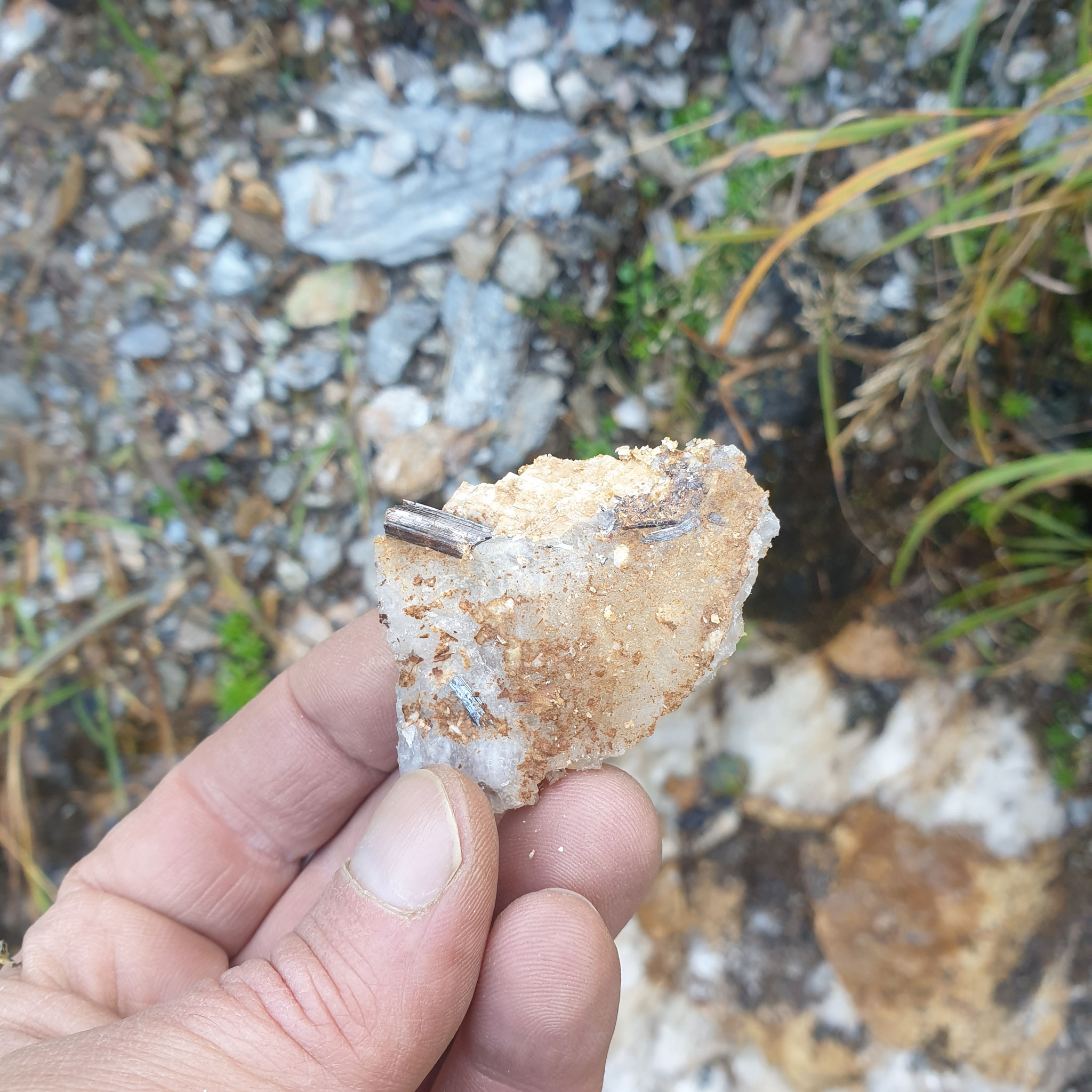 ...in fall, some Rutile on matrix...