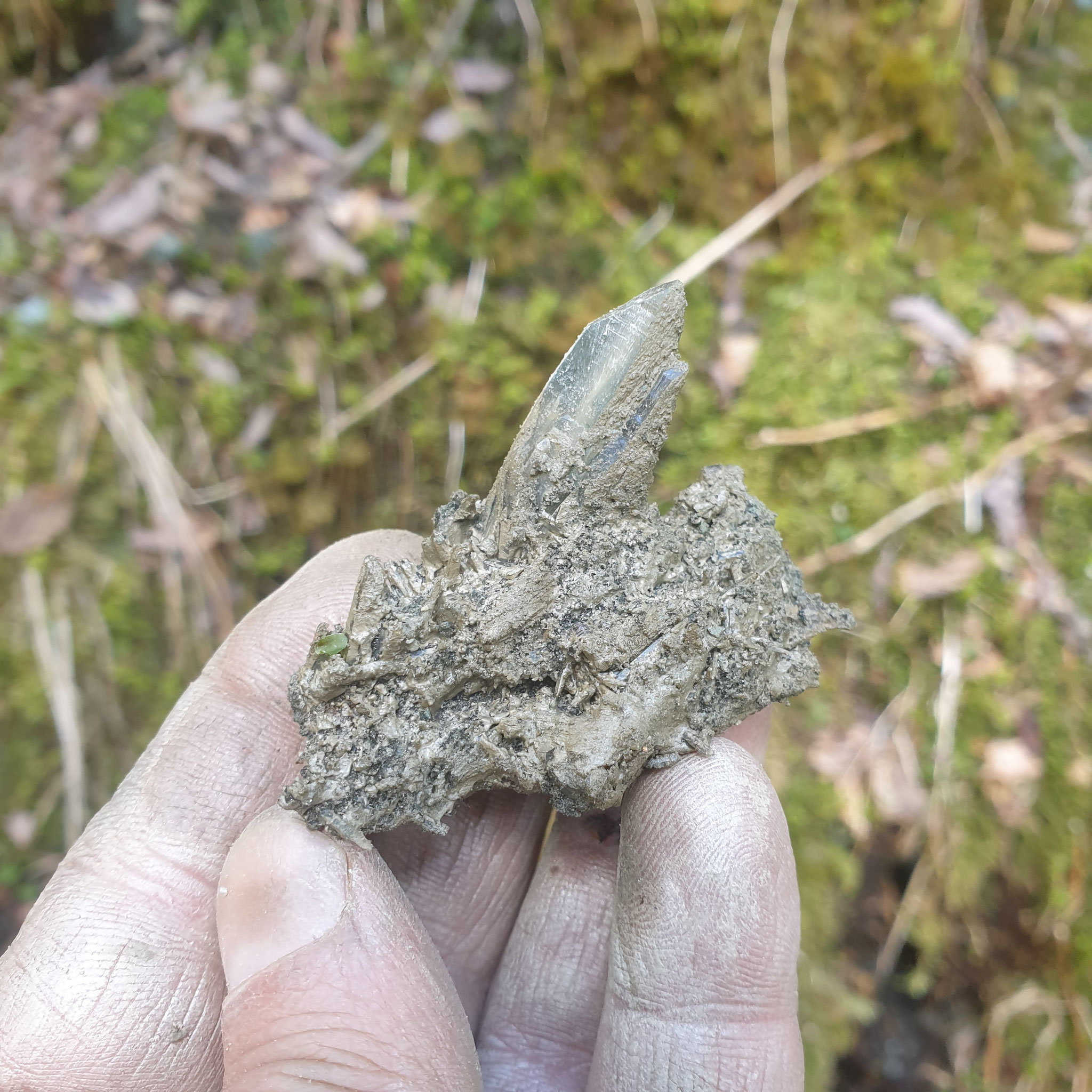 ...mostly crystallized as Needle Quartz...