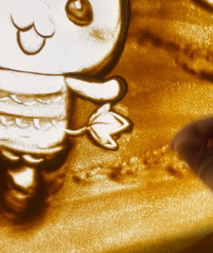 ハナノキのしっぽは人差し指で、、。