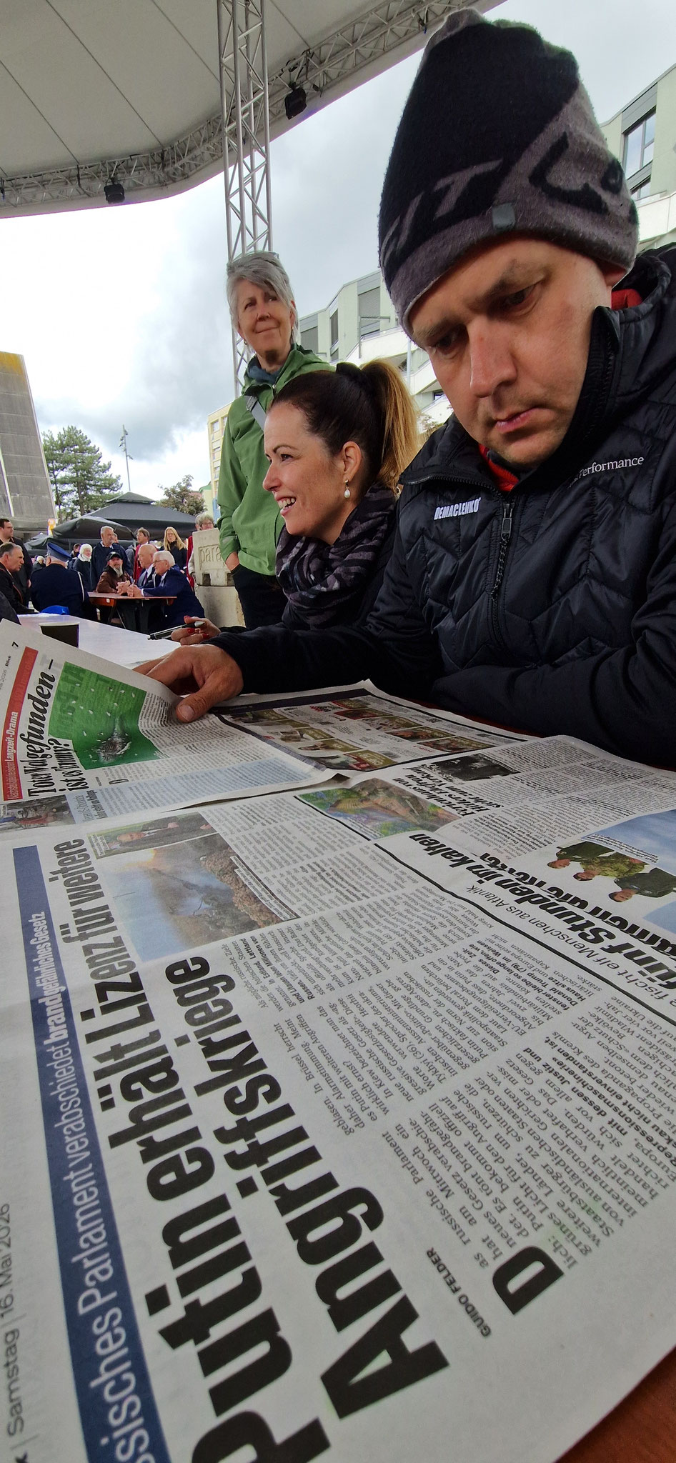Am Samstagmorgen erstmal in Ruhe die Zeitung lesen