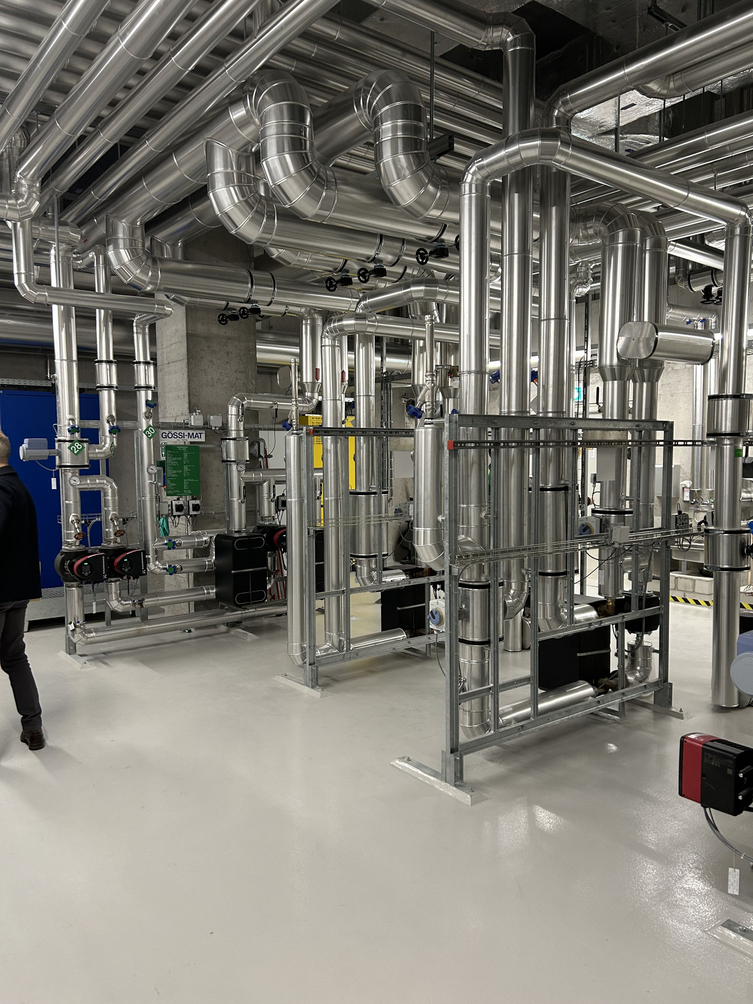 Kantonsspital Chur, WW-Zentrale legionellensichere WW-Konzeption System Gössi