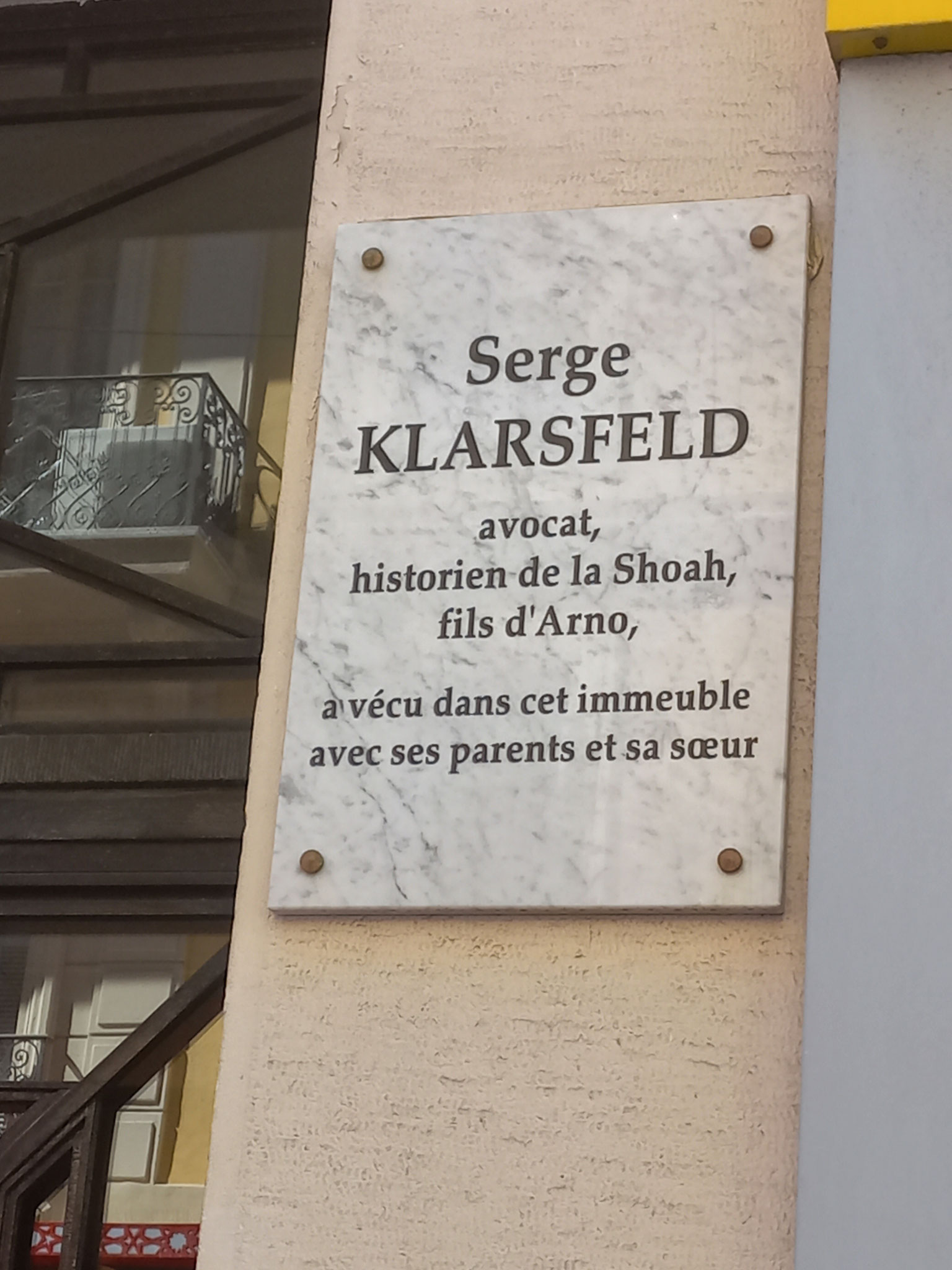 Plaque commémorative
