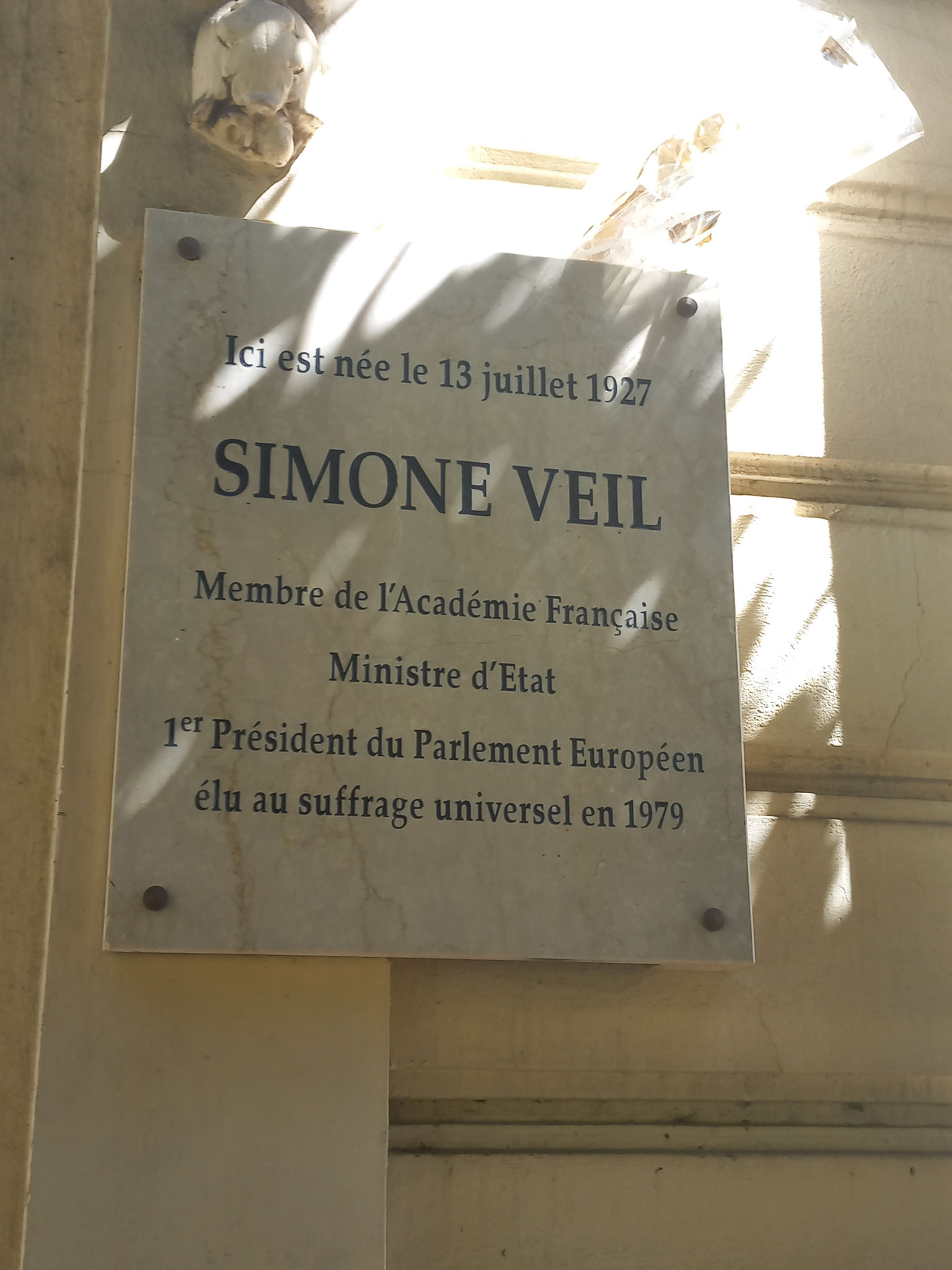Plaque commémorative