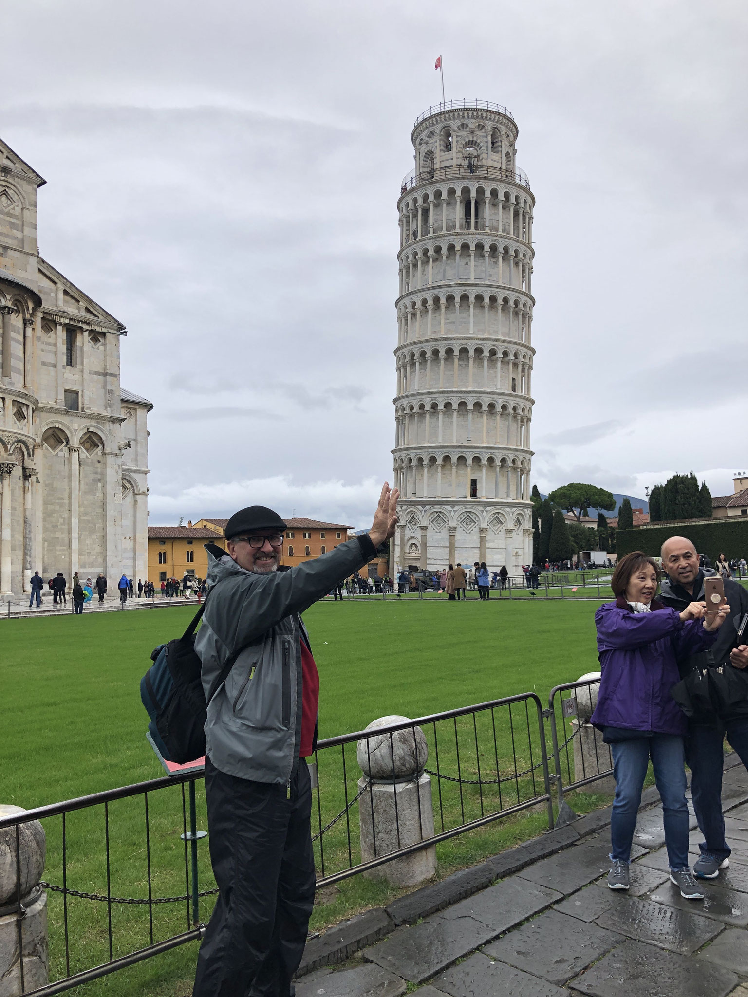 We stopped to try and straighten the Tower.
