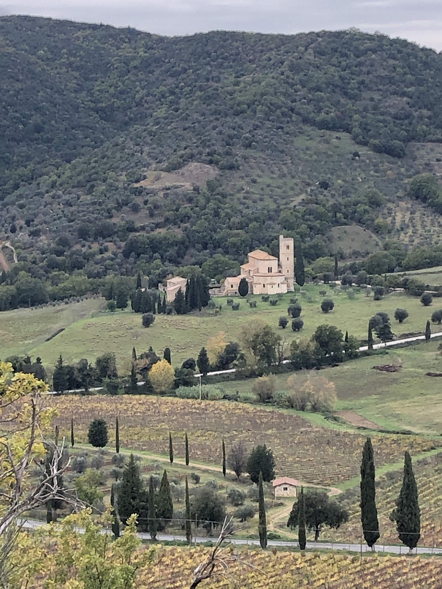 The Tuscany landscape.