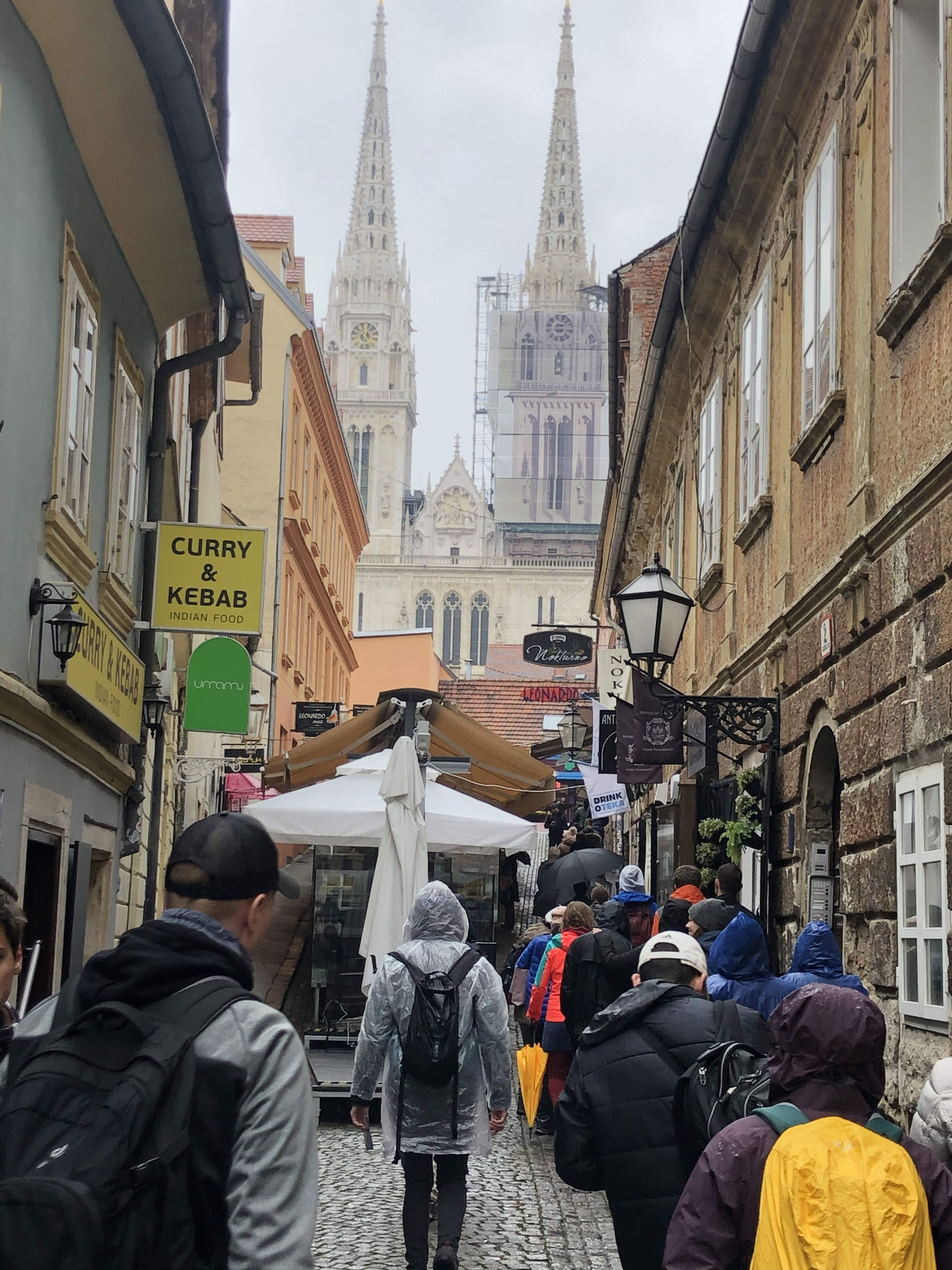 Then a rainy Zagreb walking tour, but still great.