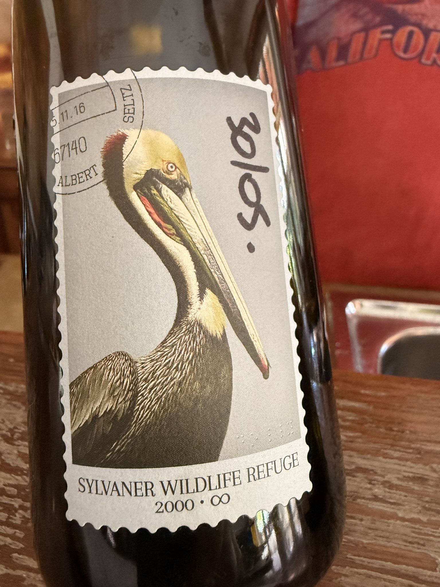 Sylvaner Wildlife 2021, fumé, iets oxidatief (open sinds 30/5), strak, wild, terroir.// nieuwe fles: strak maar complex en lang.