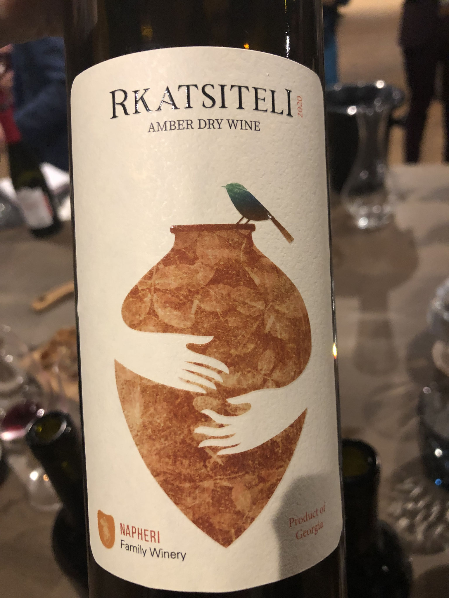 Napheri winery met Rkatsiteli druif