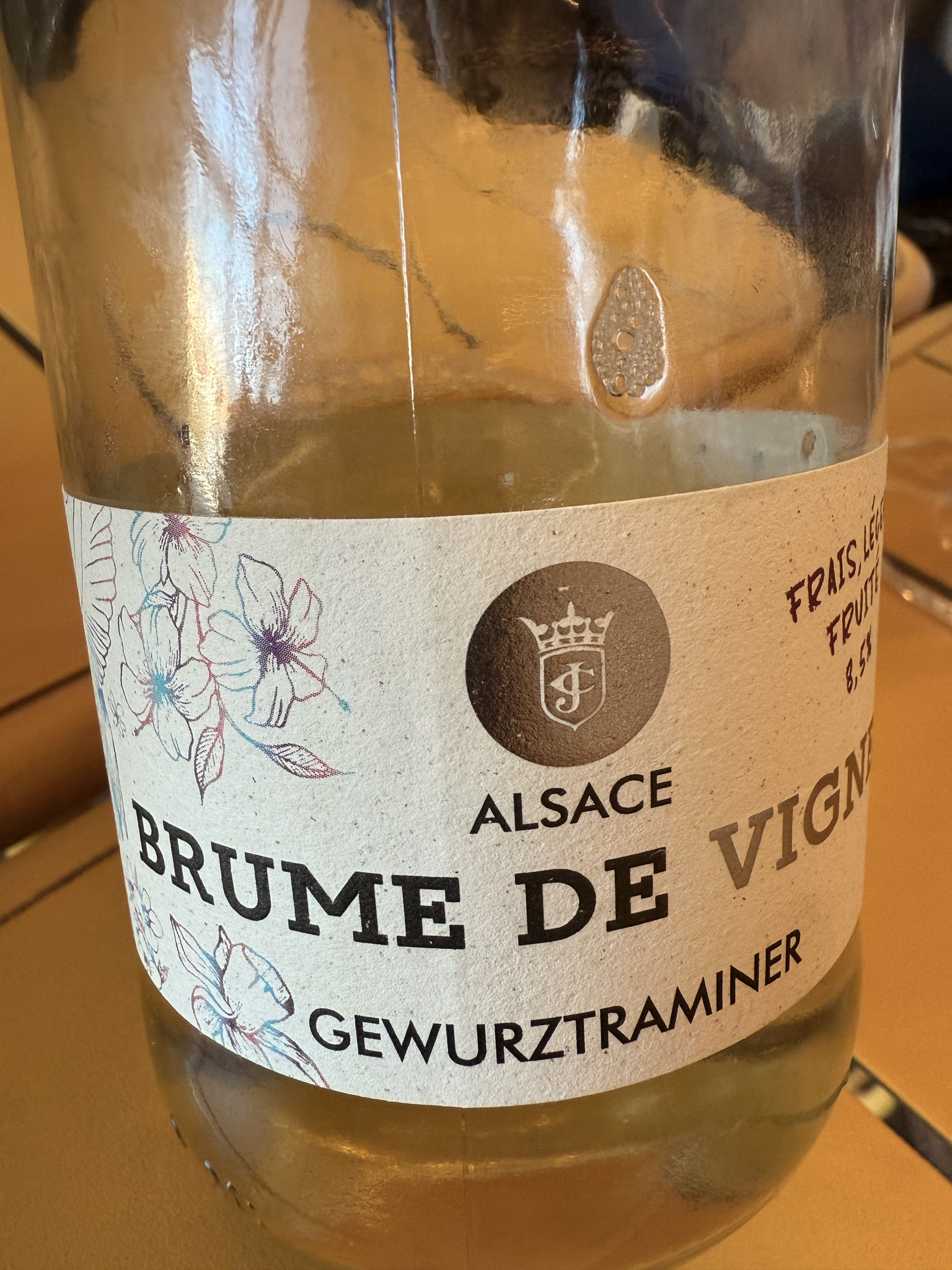 Gewurztraminer 2024, trendy, fris, licht, zoetje, voor jonge consumenten...8,5% alc