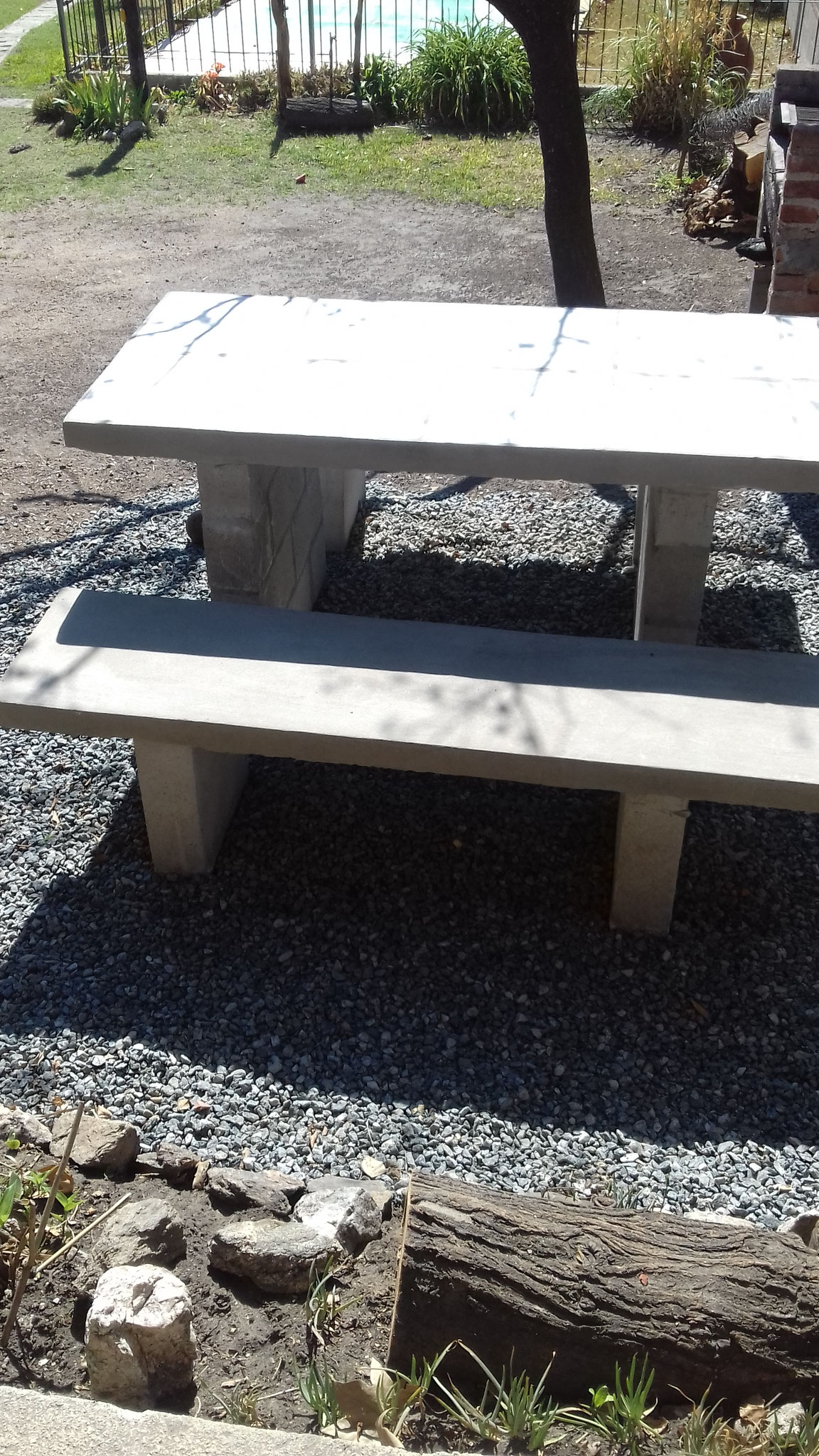 Mesa y asador de cabaña 🍊
