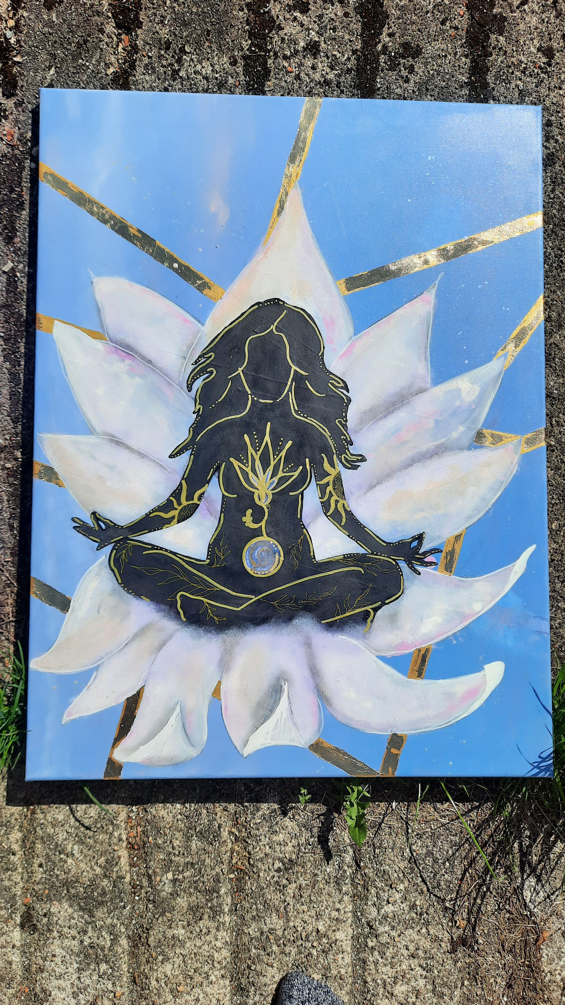just breathe, acrylic on canvas