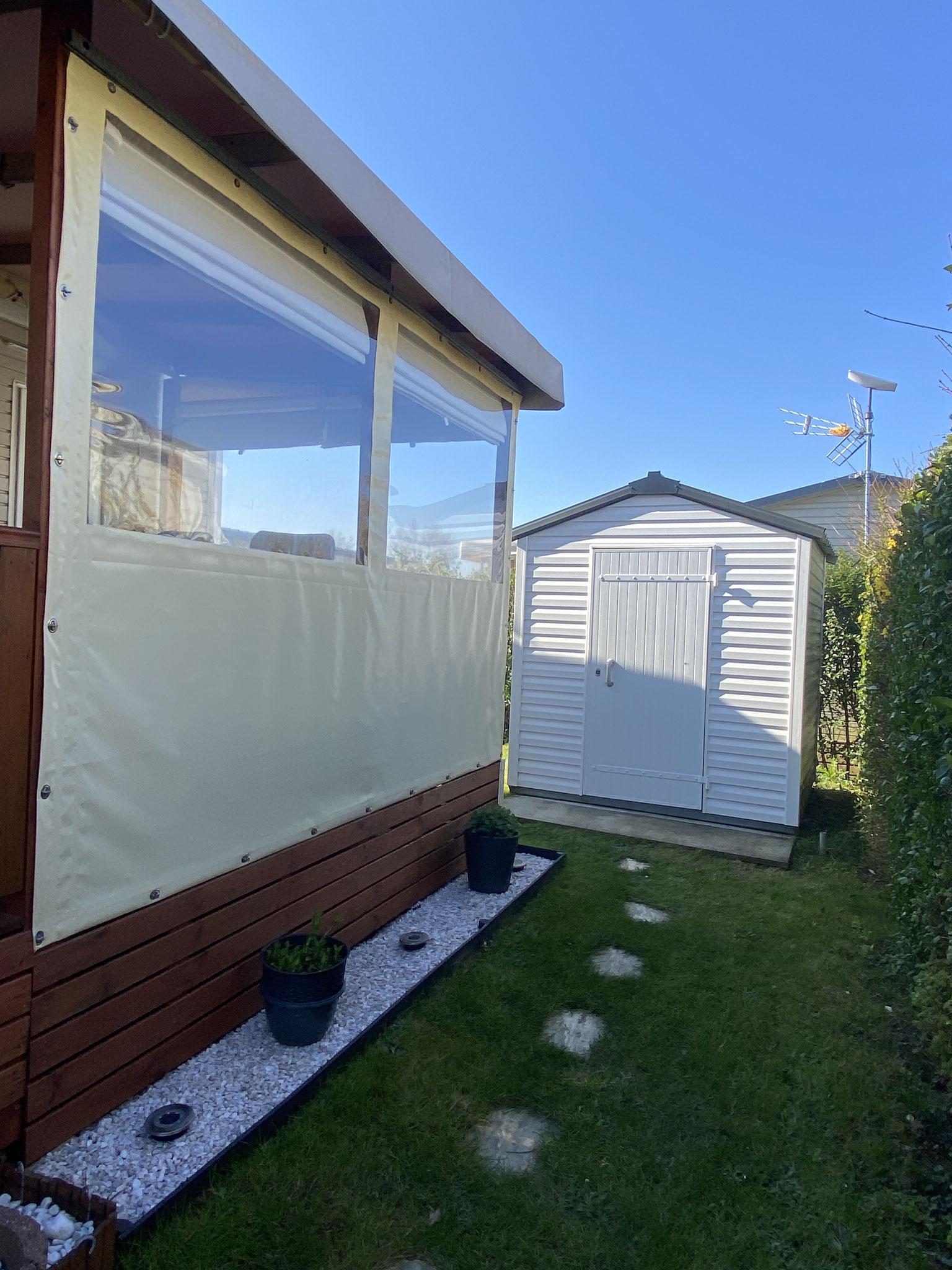 mobil home à vendre au camping la Haie Penée