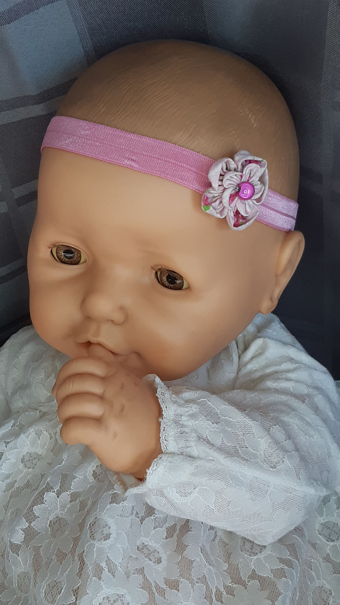 modèle 3 : bandeau bébé rose clair