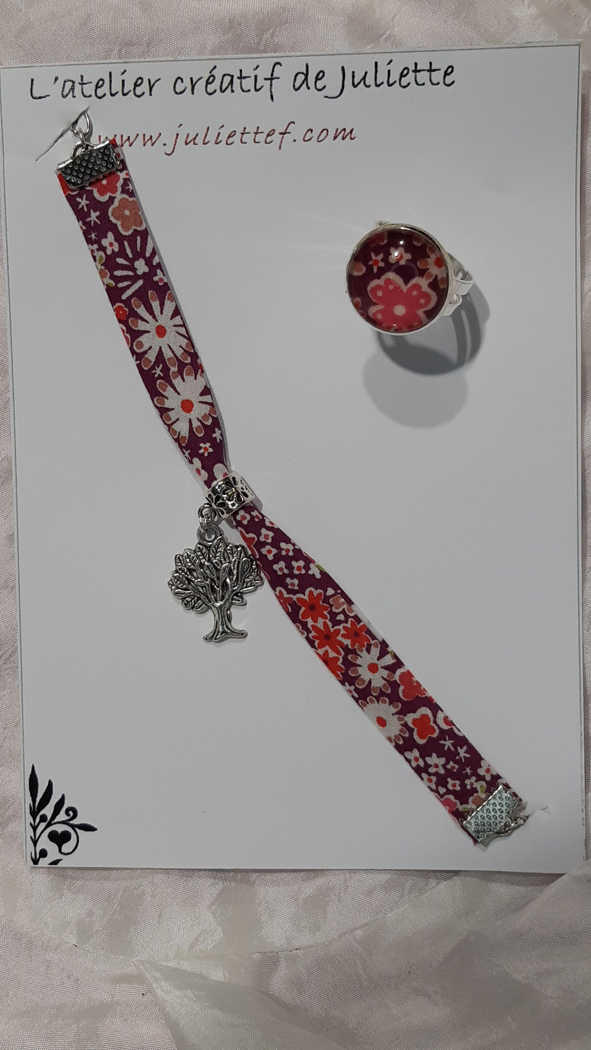 modèle 10 : bracelet + bague arbre
