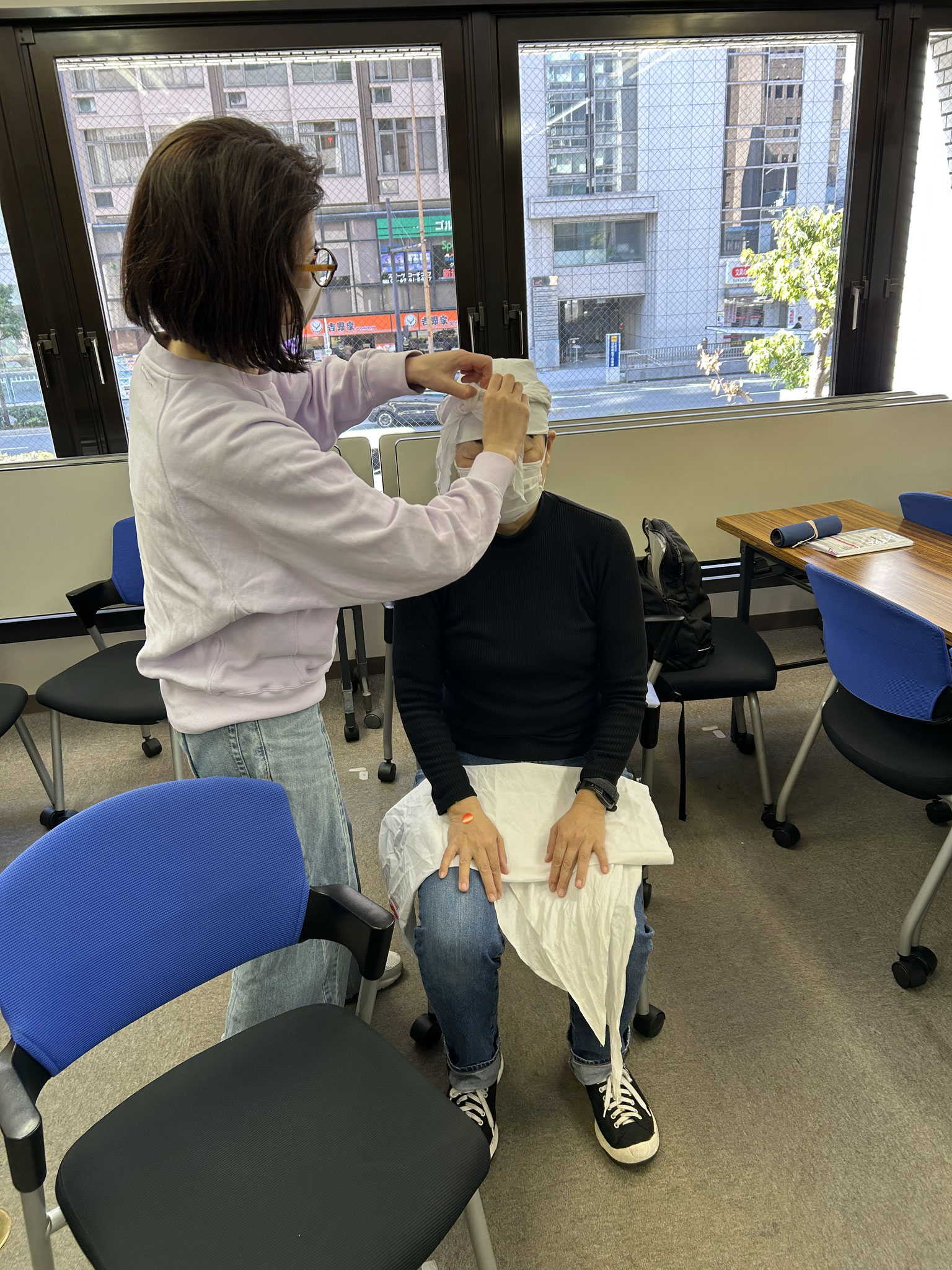 三角巾の使用方法②