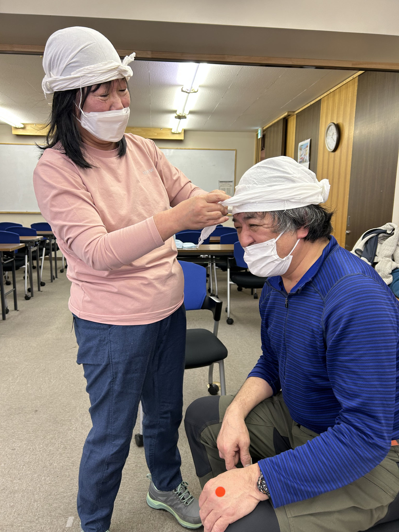 三角巾の使用方法③