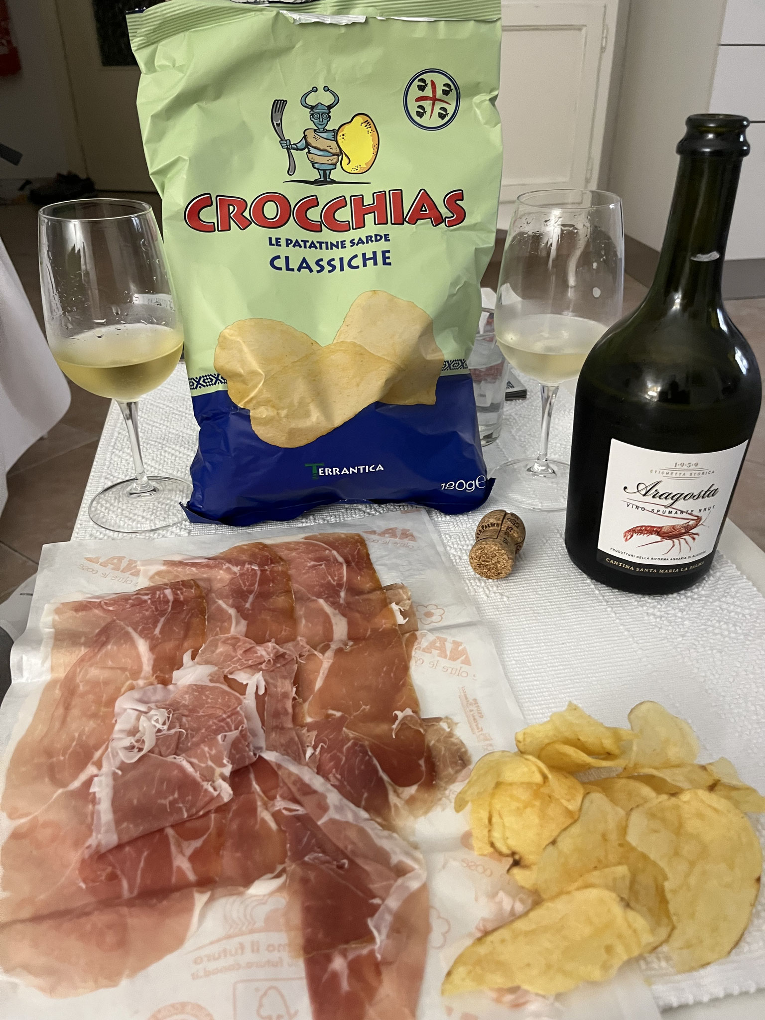 “Zuhause“ angekommen verwöhnen wir uns mit einem sardischen Apero.