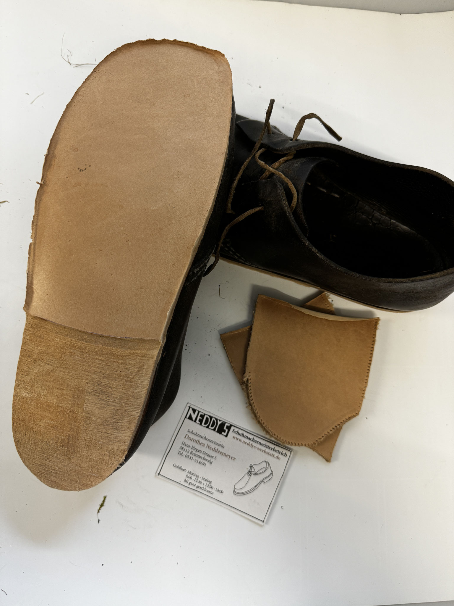 Neue Ledersohlen,....