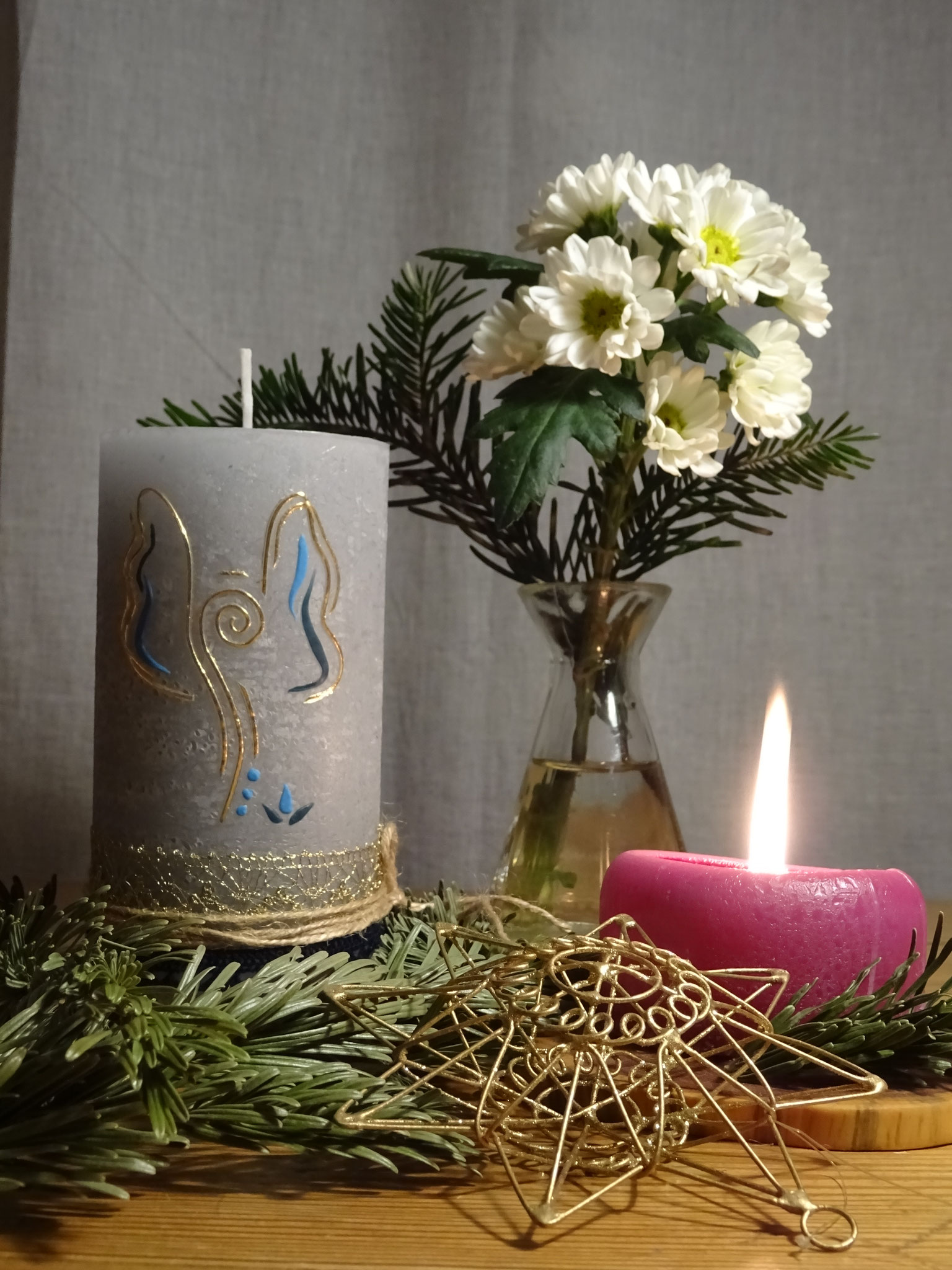 Weihnachtskerze 7